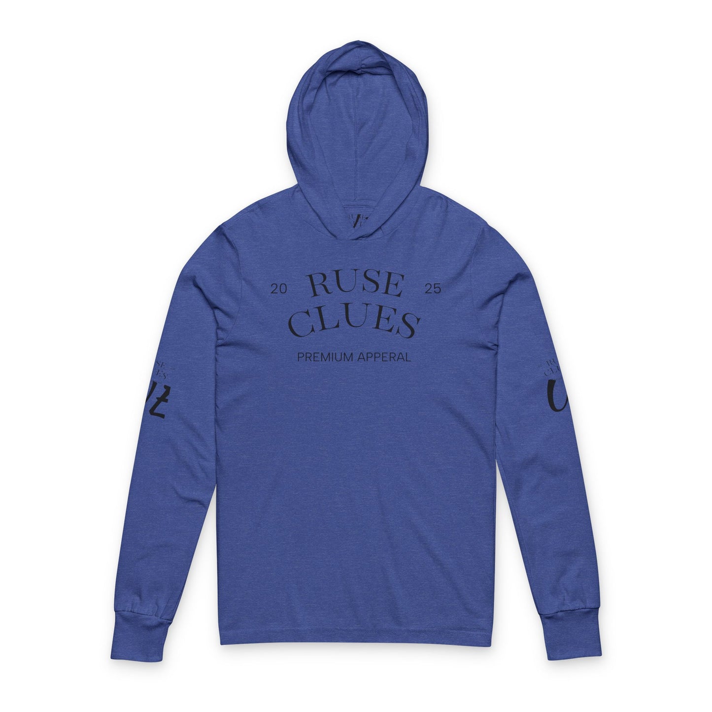 Unisex Hooded Long Sleeve Ruse Clues Tee - Casual Comfort for Everyday Adventures, Perfect for Spring and Fall, Ideal Gift for Friends