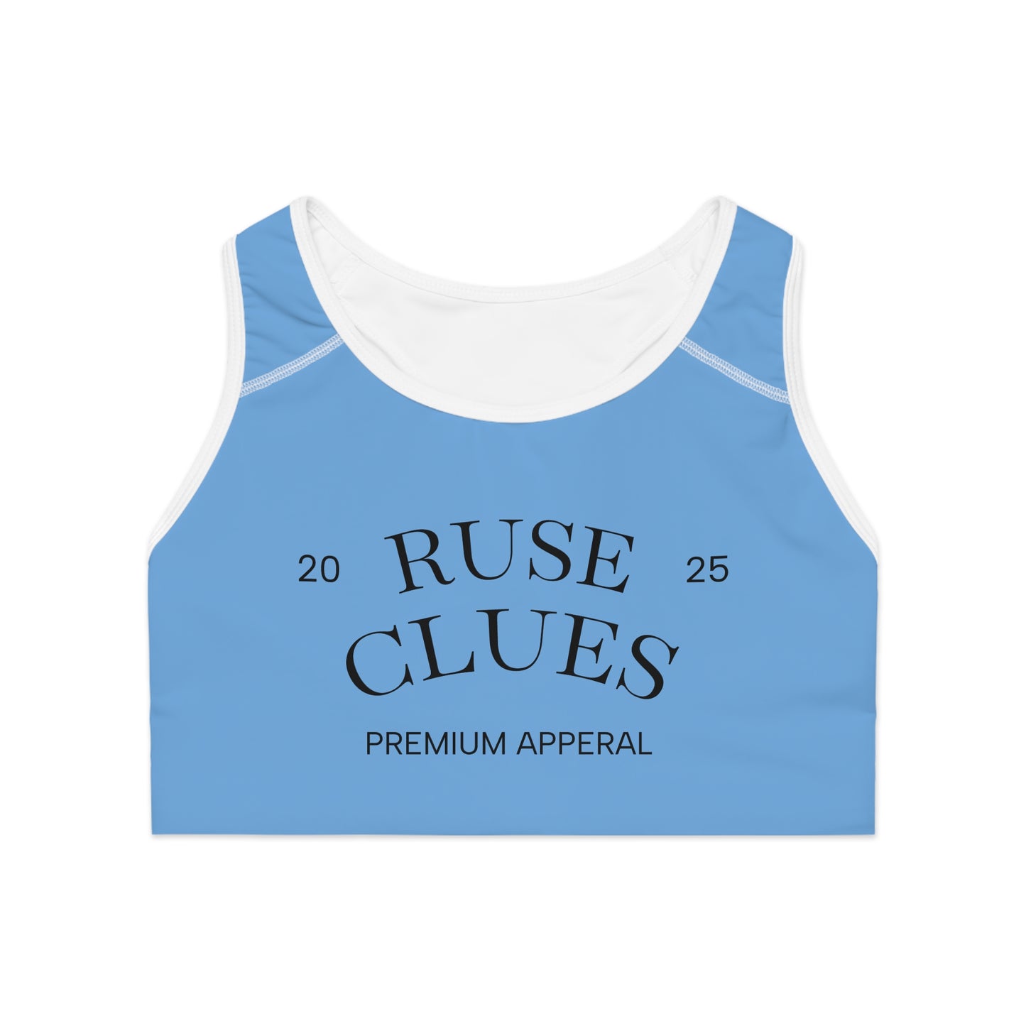 Trendy Ruse Clues Sports Bra for Active Women, Gym Wear, Fitness Apparel, Comfortable Fitness Gear