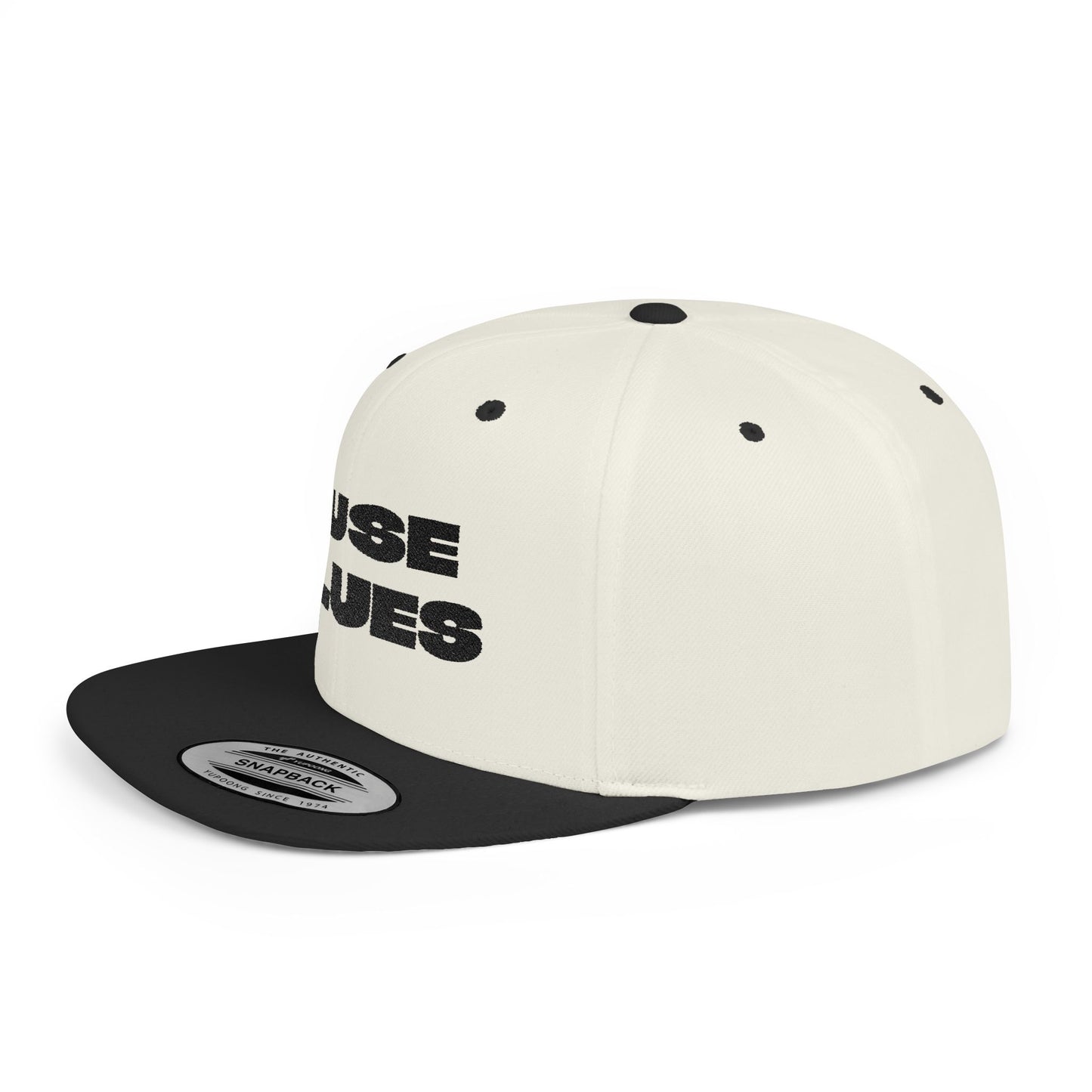 Stylish Flat Bill Snapback Ruse Clues Hat, Trendy Baseball Cap, Urban Streetwear Accessory, Perfect Gift for Men & Women