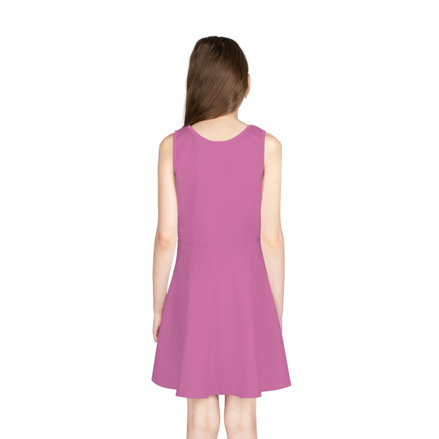 Girls' Sleeveless Ruse Clues Sundress - Trendy Summer Dress for Girls, Perfect for Parties, Birthdays, Beach Days, and Photo Shoots