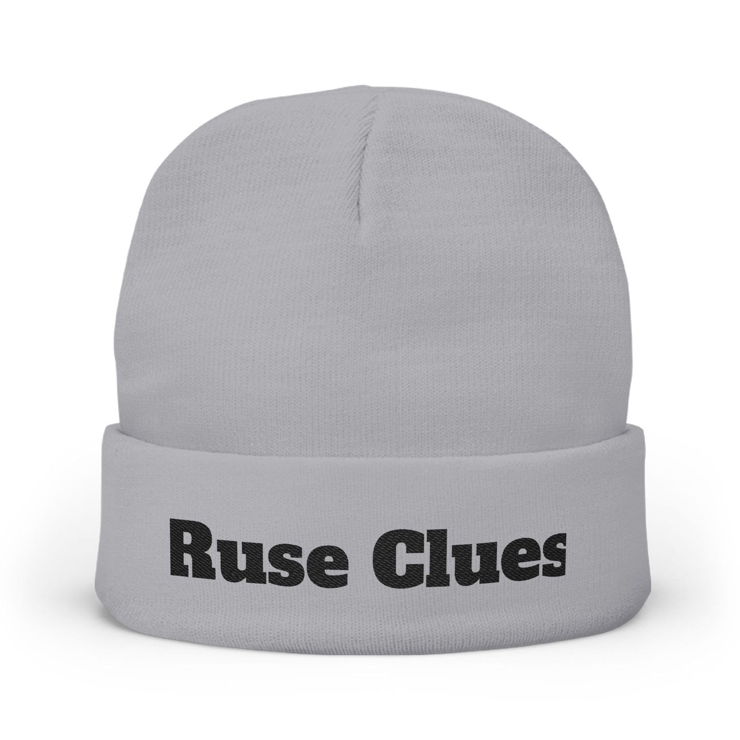 Cozy Embroidered Knit Ruse Clues Beanie, Winter Hat, Gift for Her, Stylish Beanie, Trendy Accessories, Casual Headwear
