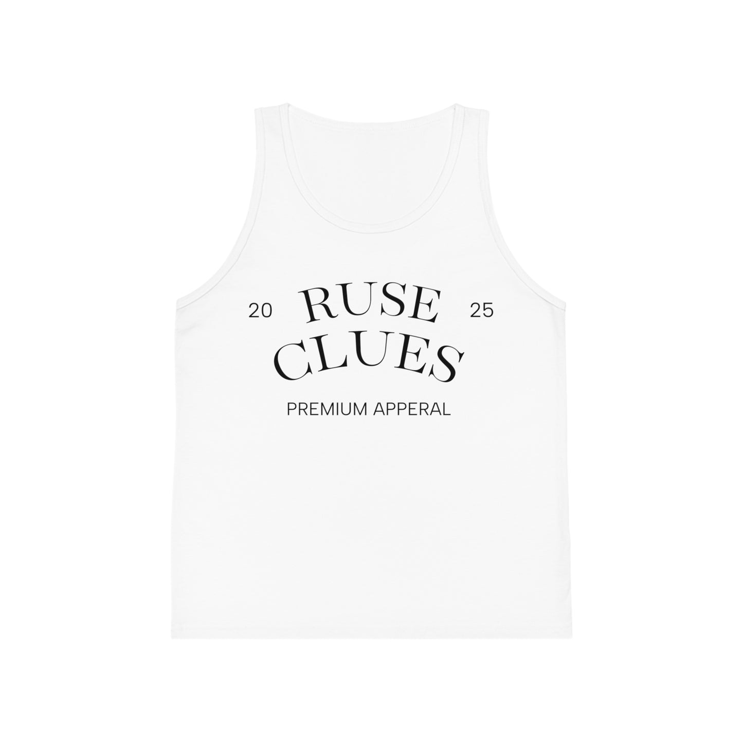 RUSE CLUES Kids Jersey Tank Top, Cool Summer Apparel, Stylish Activewear, Gift for Kids, Birthday Outfit, Sports Tank