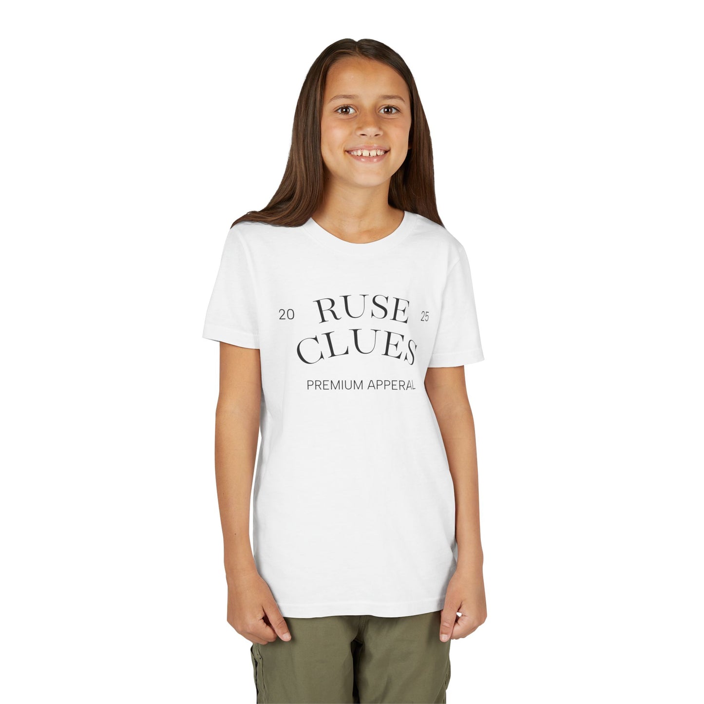 Youth Short Sleeve Ruse Clues Tee, Fun Graphic Tee, Kids Casual T-Shirt, Gift for Teens, Back to School Apparel, Summer Wear