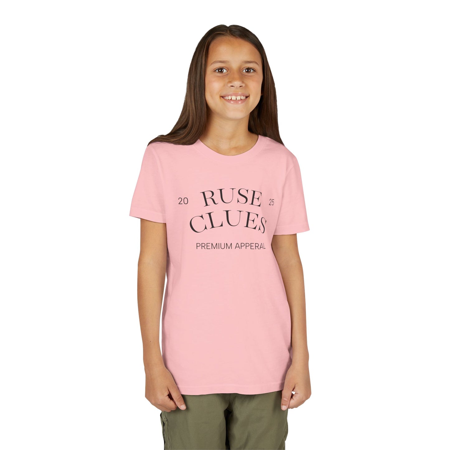 Youth Short Sleeve Ruse Clues Tee, Fun Graphic Tee, Kids Casual T-Shirt, Gift for Teens, Back to School Apparel, Summer Wear
