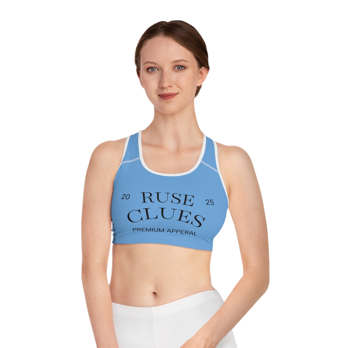 Trendy Ruse Clues Sports Bra for Active Women, Gym Wear, Fitness Apparel, Comfortable Fitness Gear