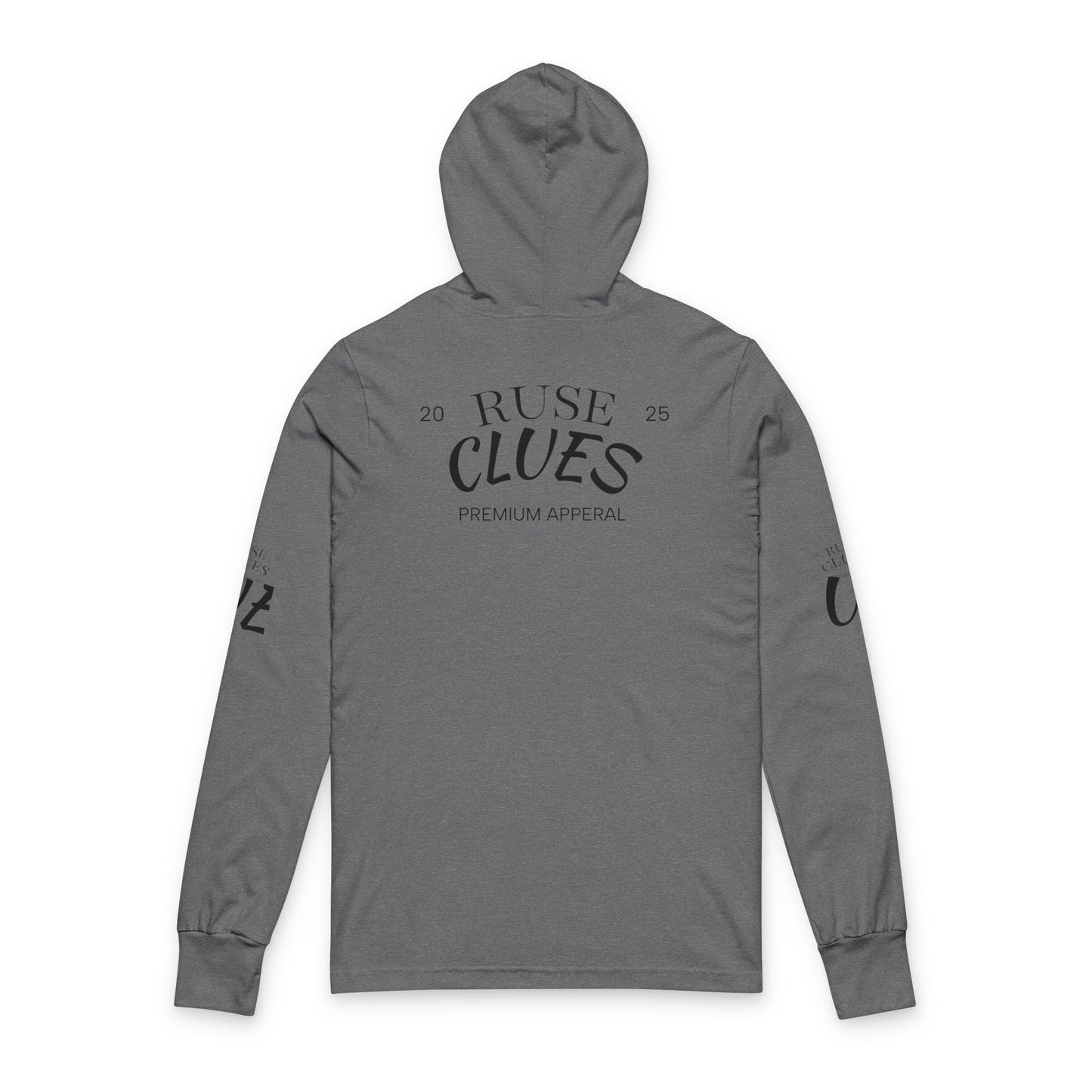 Unisex Hooded Long Sleeve Ruse Clues Tee - Casual Comfort for Everyday Adventures, Perfect for Spring and Fall, Ideal Gift for Friends