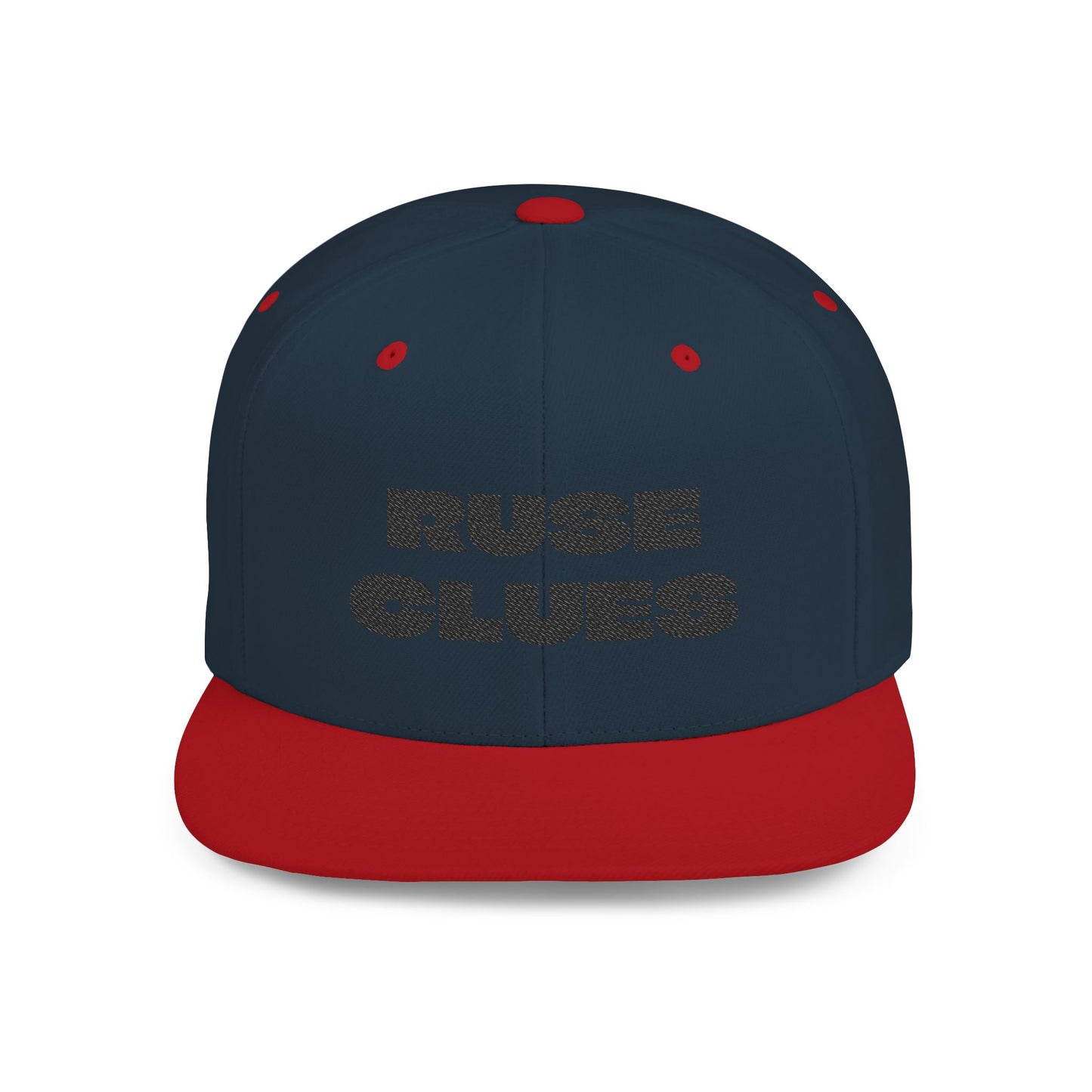 Stylish Flat Bill Snapback Ruse Clues Hat, Trendy Baseball Cap, Urban Streetwear Accessory, Perfect Gift for Men & Women