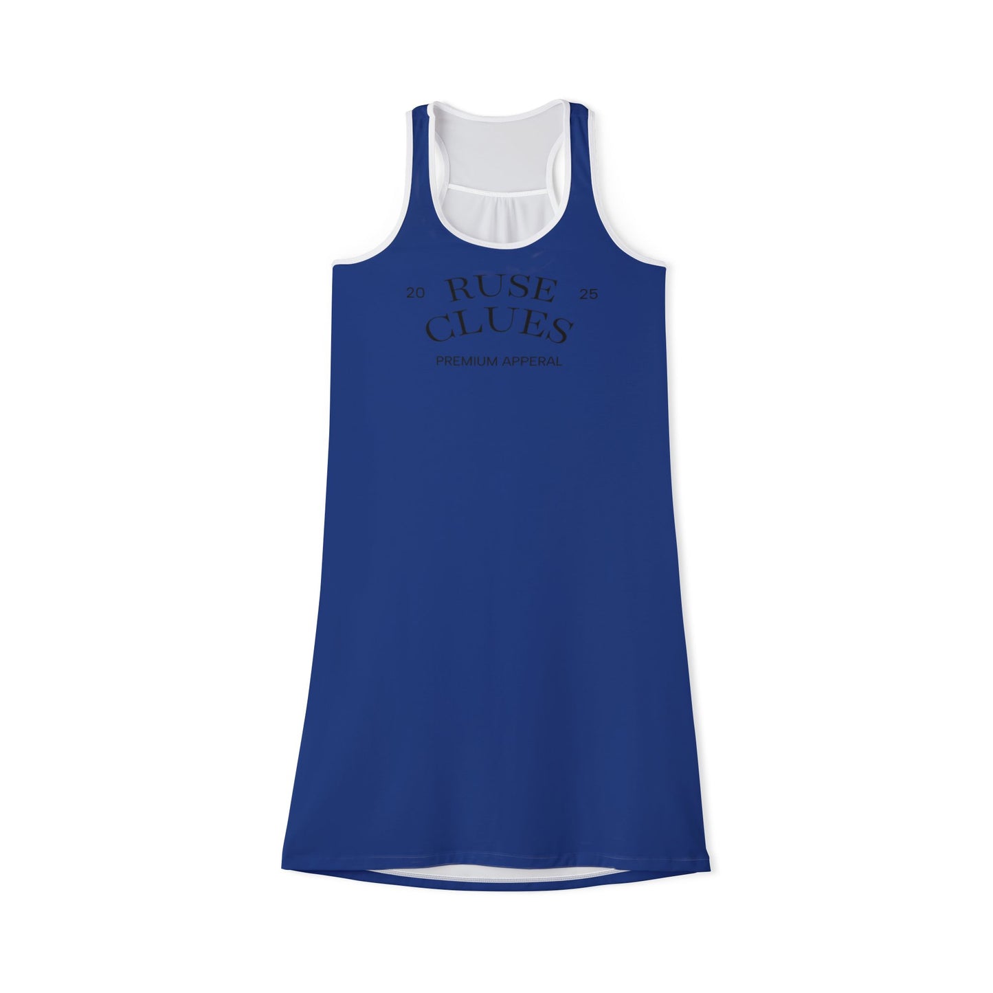 Casual Women's Ruse Clues Racerback Dress - Fun Summer Wear, Beach Day, Vacation Outfit, Gift for Her, Everyday Comfort
