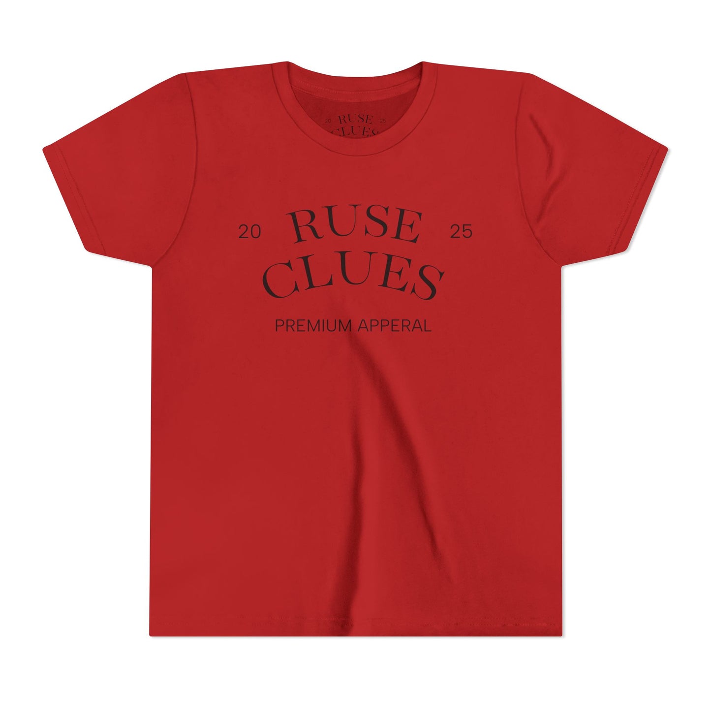 Youth Short Sleeve Ruse Clues Tee, Fun Graphic Tee, Kids Casual T-Shirt, Gift for Teens, Back to School Apparel, Summer Wear