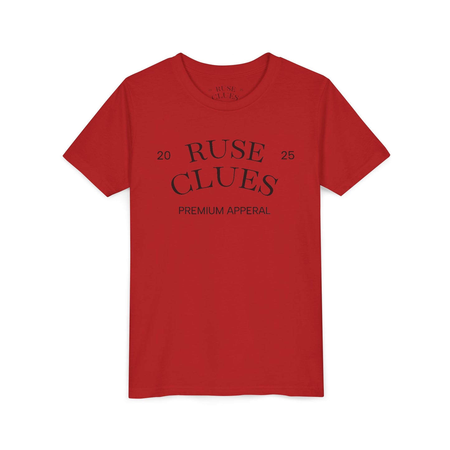 Youth Short Sleeve Ruse Clues Tee, Fun Graphic Tee, Kids Casual T-Shirt, Gift for Teens, Back to School Apparel, Summer Wear