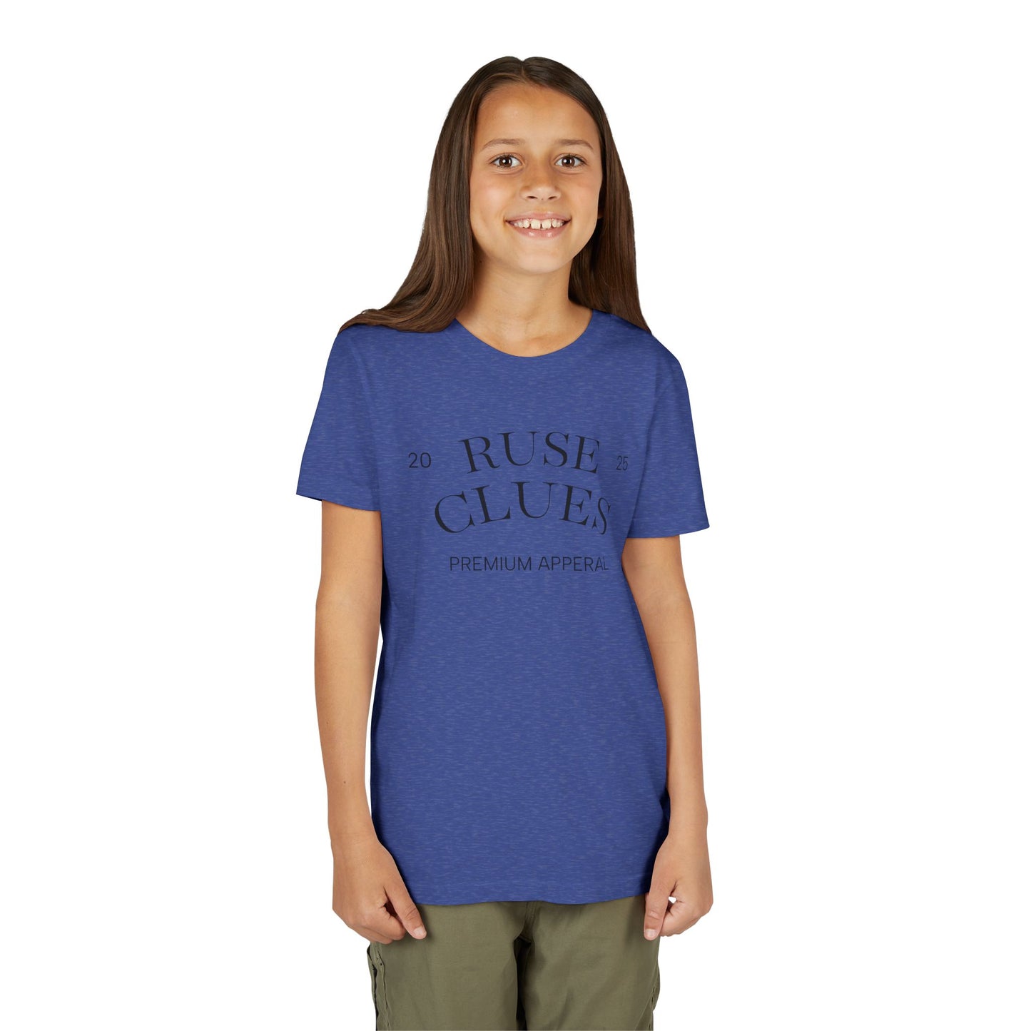 Youth Short Sleeve Ruse Clues Tee, Fun Graphic Tee, Kids Casual T-Shirt, Gift for Teens, Back to School Apparel, Summer Wear