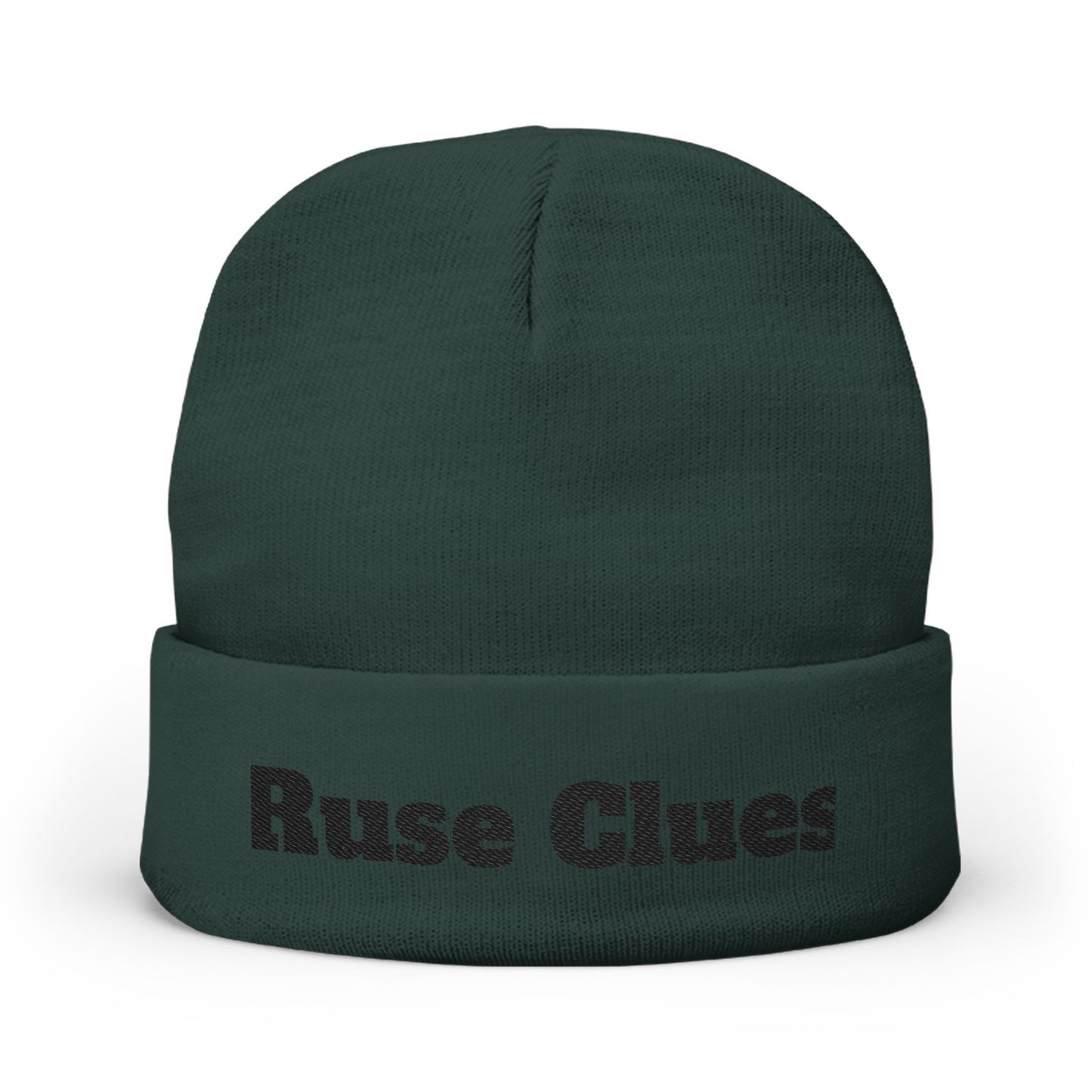 Cozy Embroidered Knit Ruse Clues Beanie, Winter Hat, Gift for Her, Stylish Beanie, Trendy Accessories, Casual Headwear