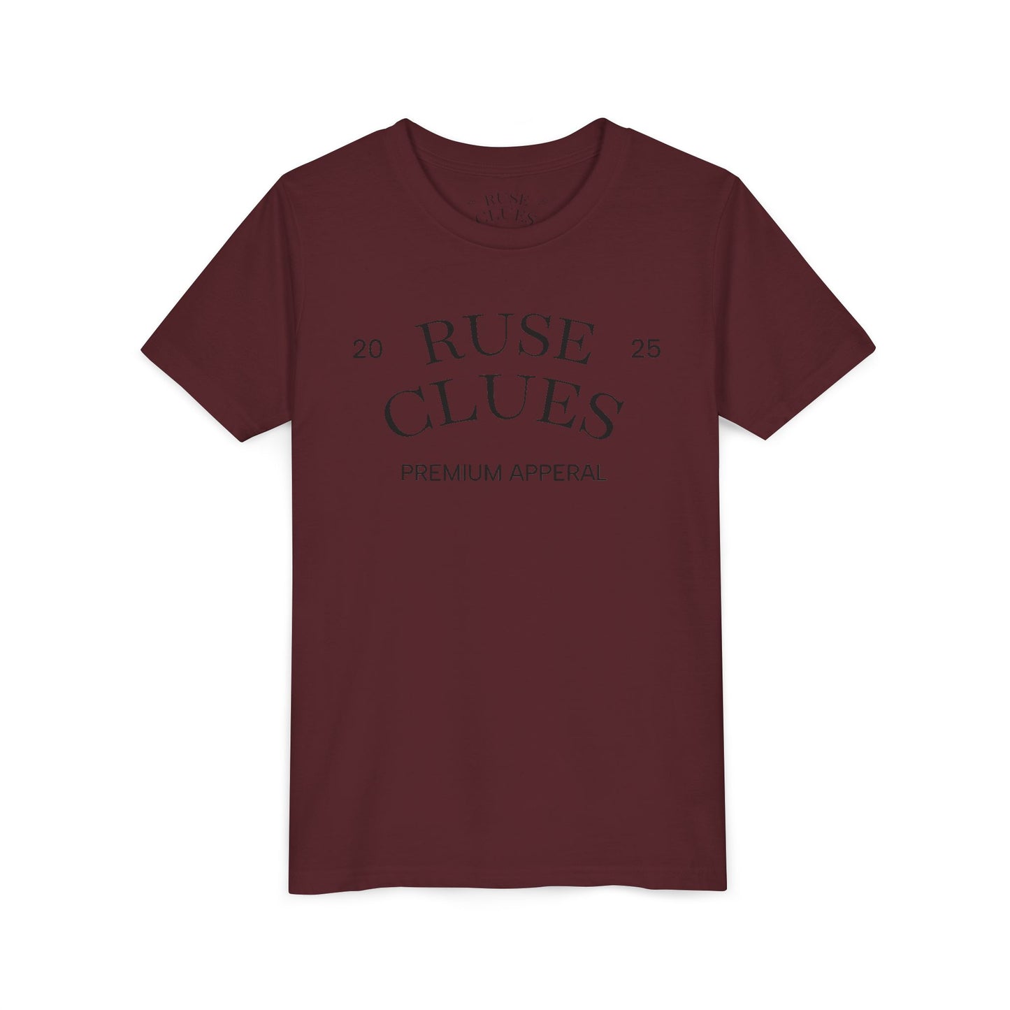 Youth Short Sleeve Ruse Clues Tee, Fun Graphic Tee, Kids Casual T-Shirt, Gift for Teens, Back to School Apparel, Summer Wear