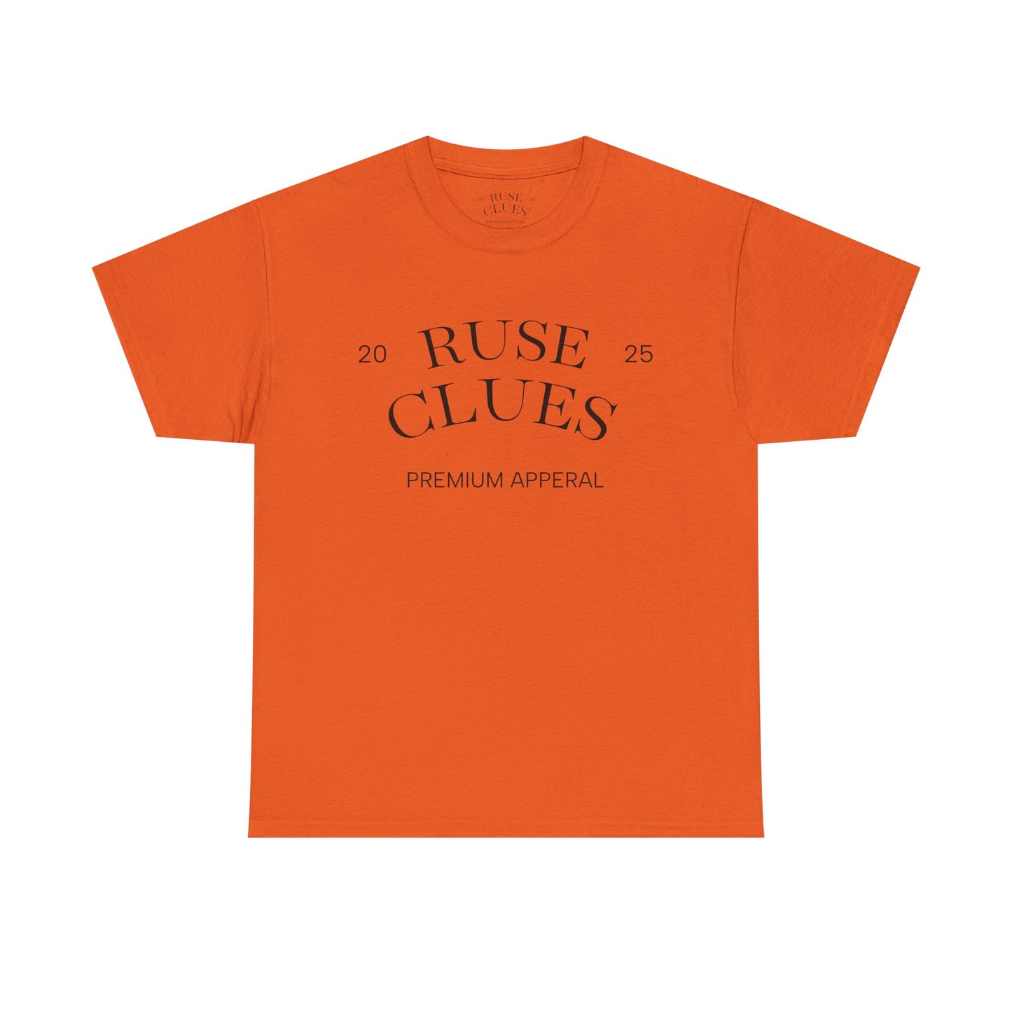 Unisex Heavy Cotton RUSE CLUES Tee | Casual Wear, Gift for Him, Gift for Her, Trendy Apparel, Everyday Style