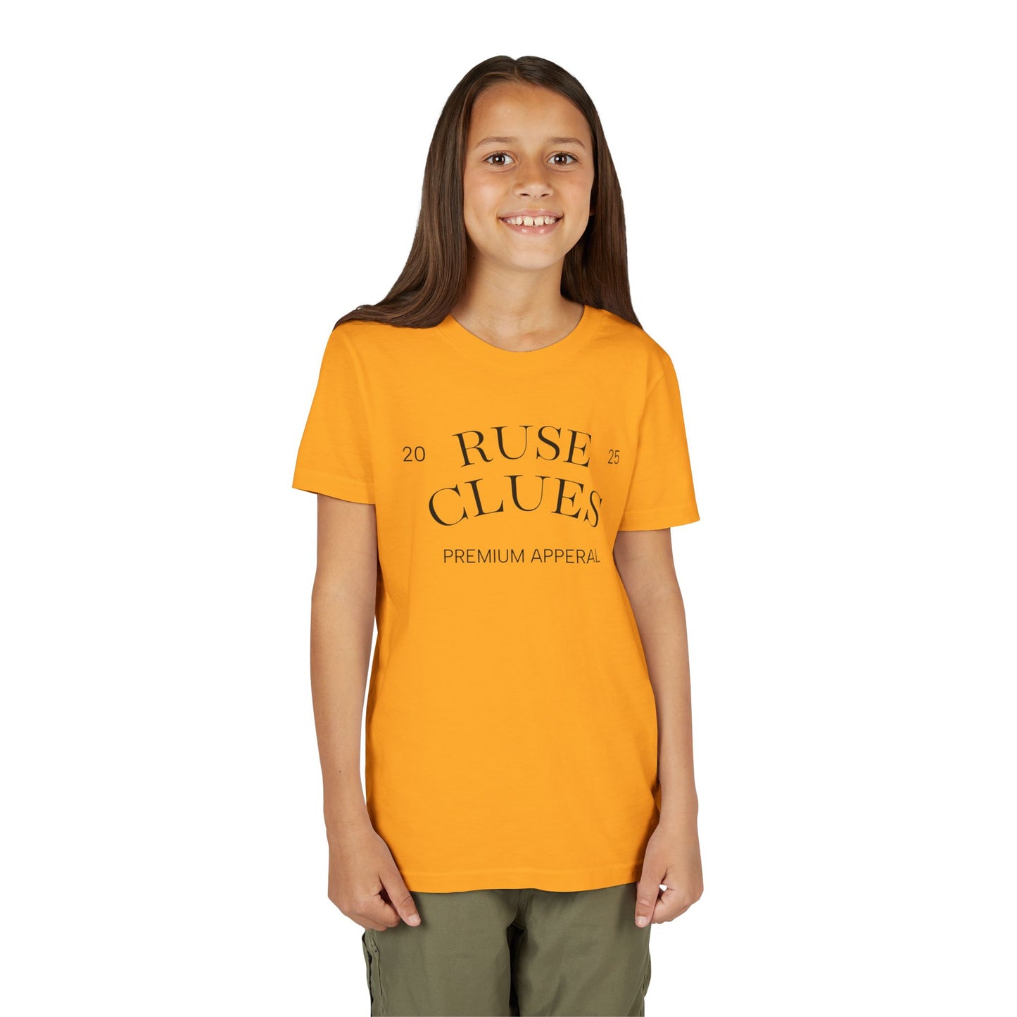 Youth Short Sleeve Ruse Clues Tee, Fun Graphic Tee, Kids Casual T-Shirt, Gift for Teens, Back to School Apparel, Summer Wear