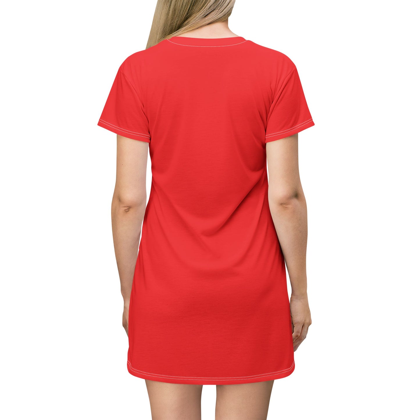 Red Ruse Clues T-Shirt Dress - Casual Chic Outfit for Every Occasion, Summer Fashion, Unique Gift Idea, Premium Appeal