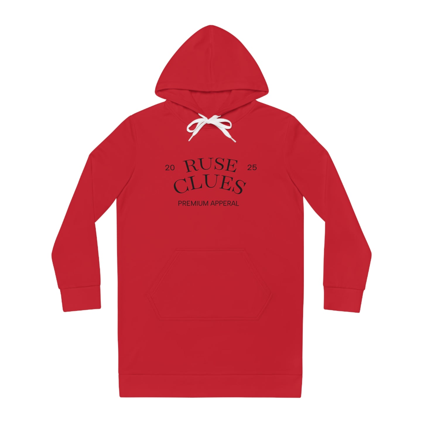 Cozy Women's Ruse Clues Hoodie Dress, Casual Chic, Perfect for Everyday Wear, Great for Lounging, Relaxed Fit, Gift Idea for Her