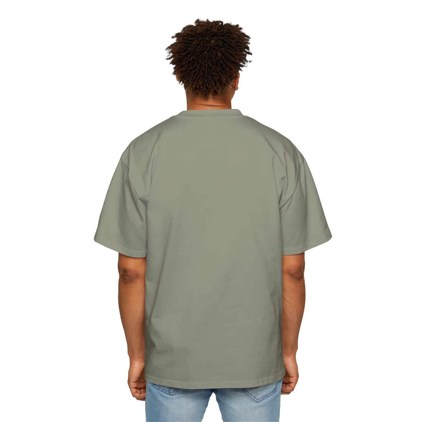 Men's Heavy Oversized Blue Print Ruse Clues Tee, Casual Fashion Shirt, Streetwear Top, Gift for Him, Comfort Tee, Everyday Wear