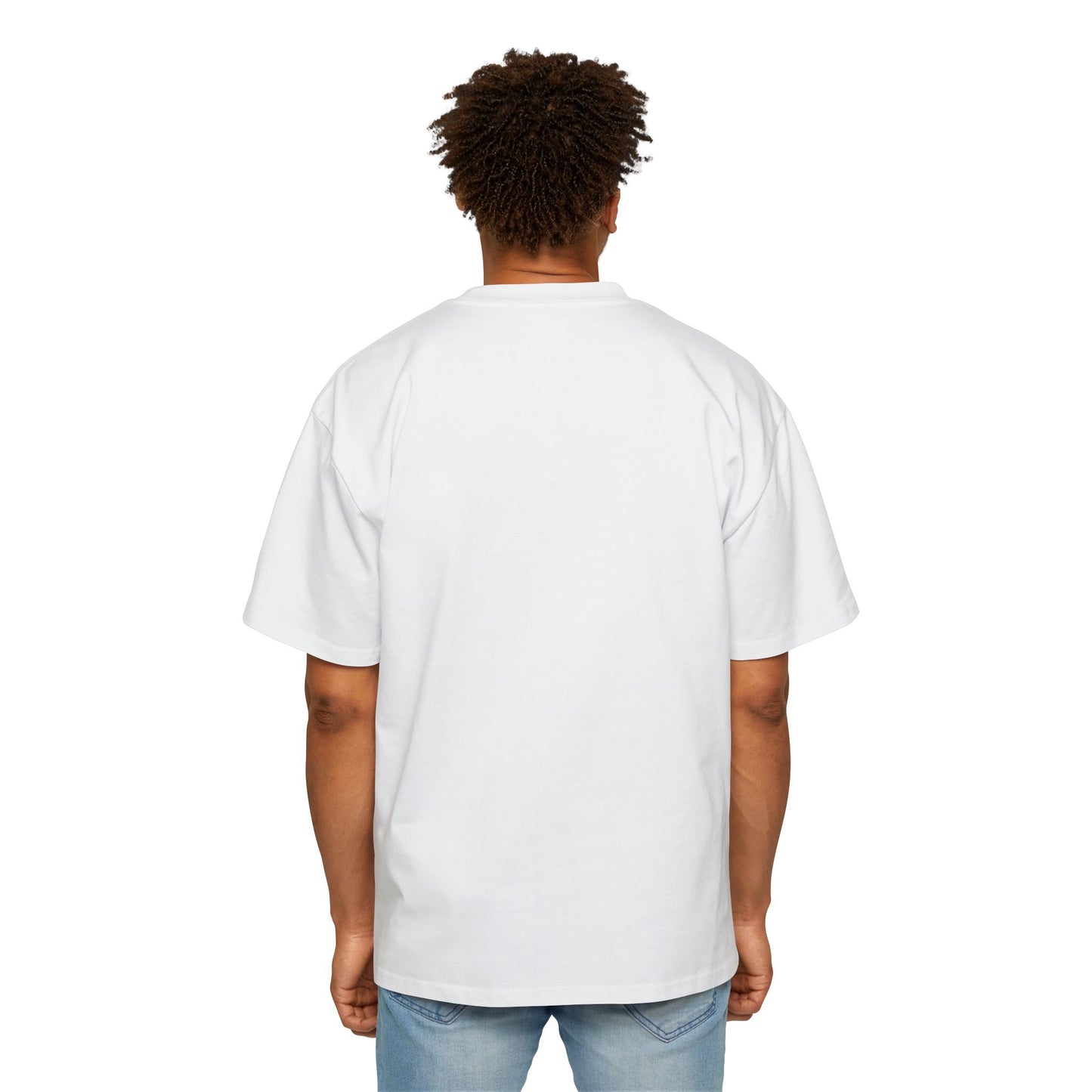 Men's Heavy Oversized Blue Print Ruse Clues Tee, Casual Fashion Shirt, Streetwear Top, Gift for Him, Comfort Tee, Everyday Wear