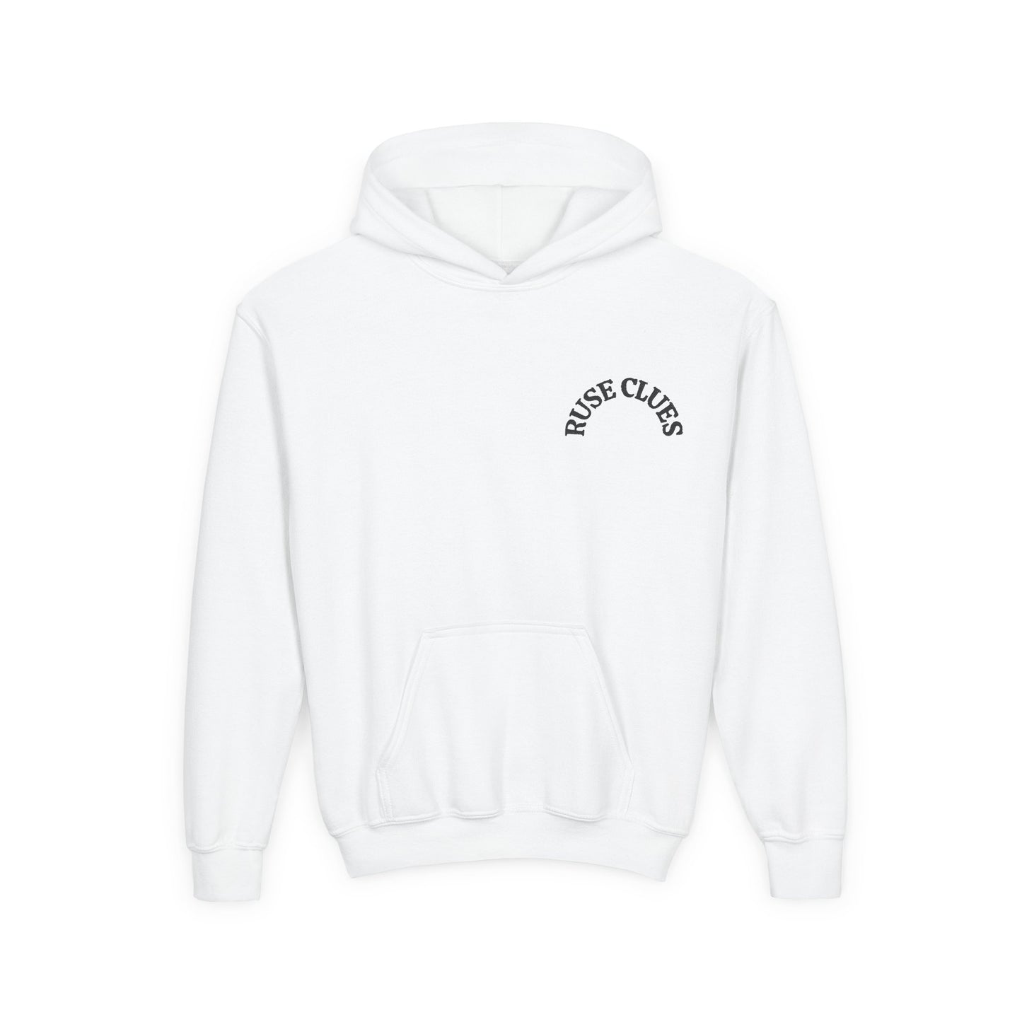 Youth Heavy Blend Hooded Ruse Clues Sweatshirt - Comfortable, Cozy, Ideal for Lazy Days, Perfect for Fall and Winter, Great Gift for Teens, Casual Wear
