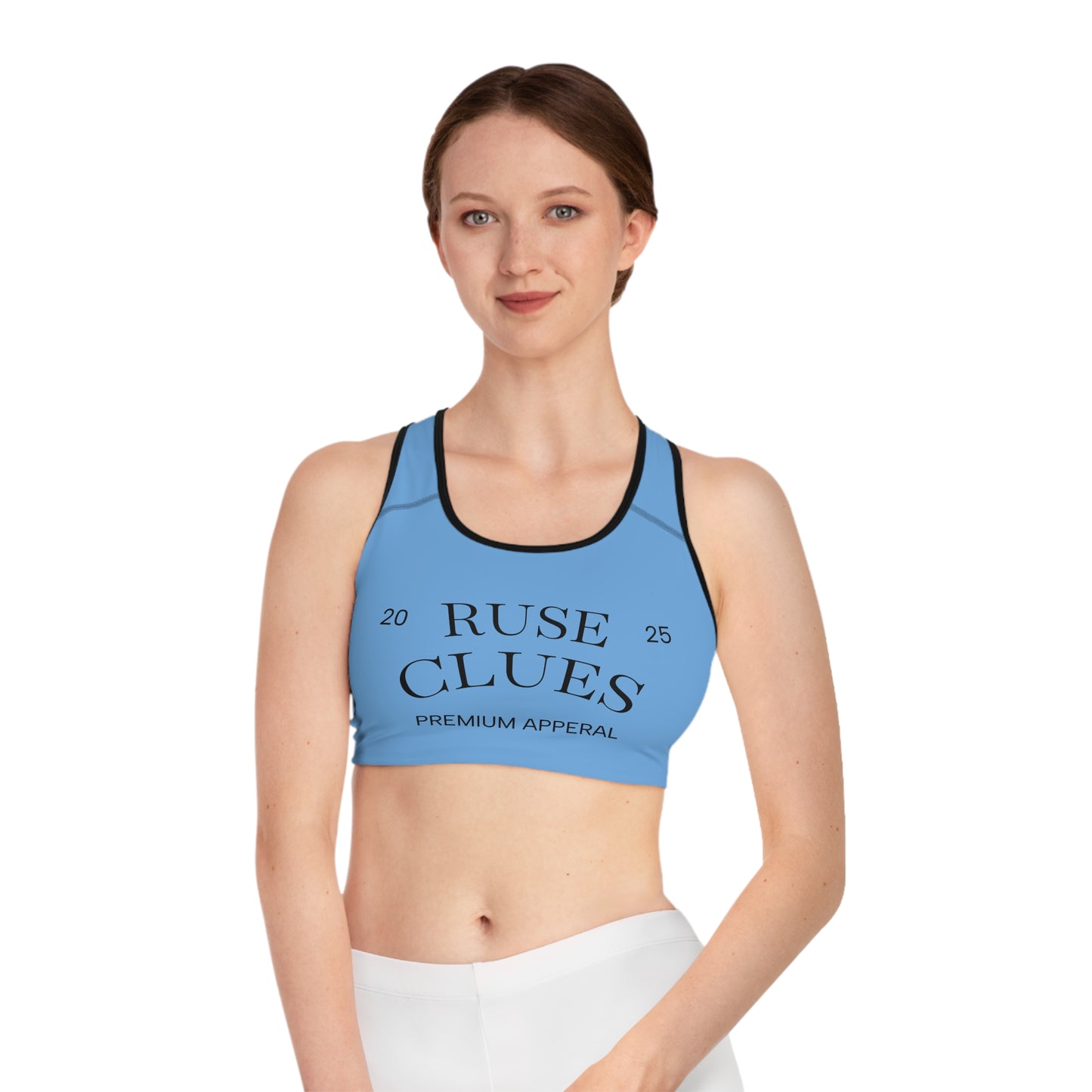 Trendy Ruse Clues Sports Bra for Active Women, Gym Wear, Fitness Apparel, Comfortable Fitness Gear