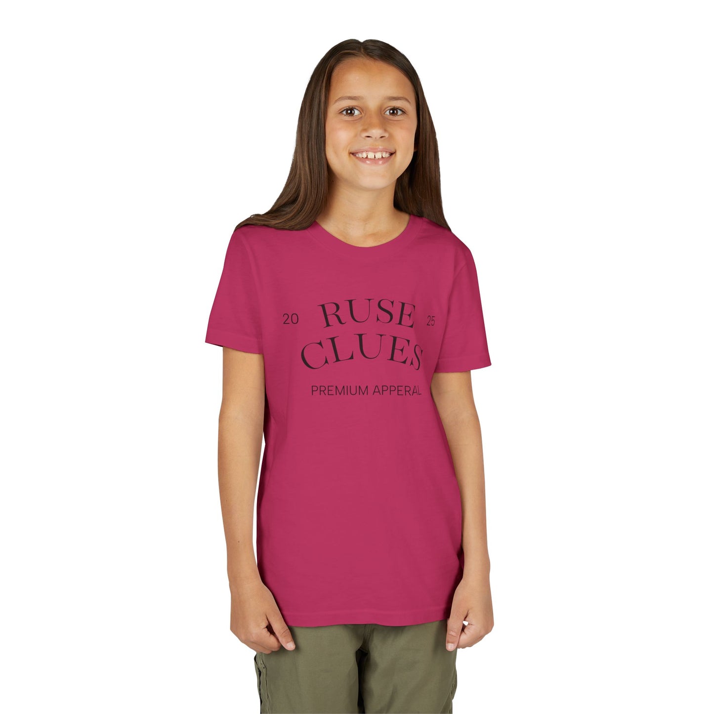 Youth Short Sleeve Ruse Clues Tee, Fun Graphic Tee, Kids Casual T-Shirt, Gift for Teens, Back to School Apparel, Summer Wear