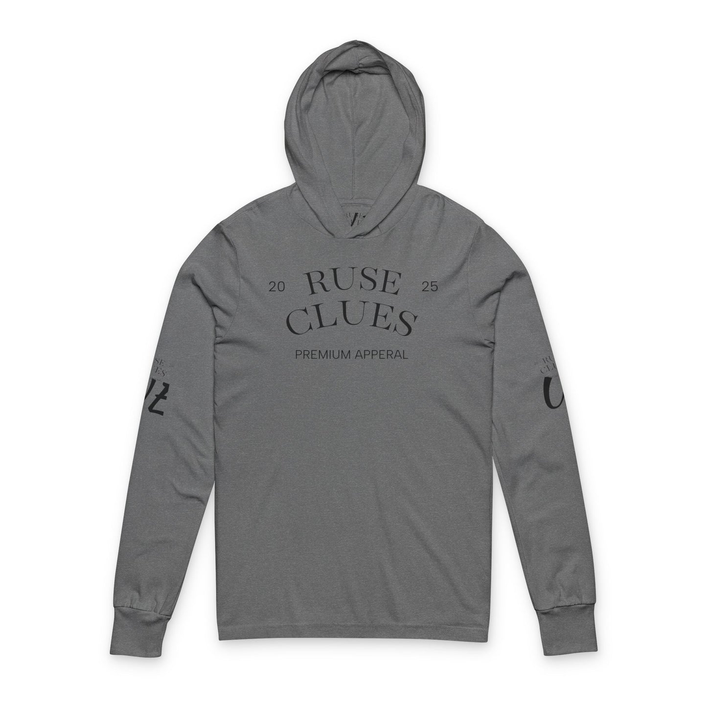 Unisex Hooded Long Sleeve Ruse Clues Tee - Casual Comfort for Everyday Adventures, Perfect for Spring and Fall, Ideal Gift for Friends
