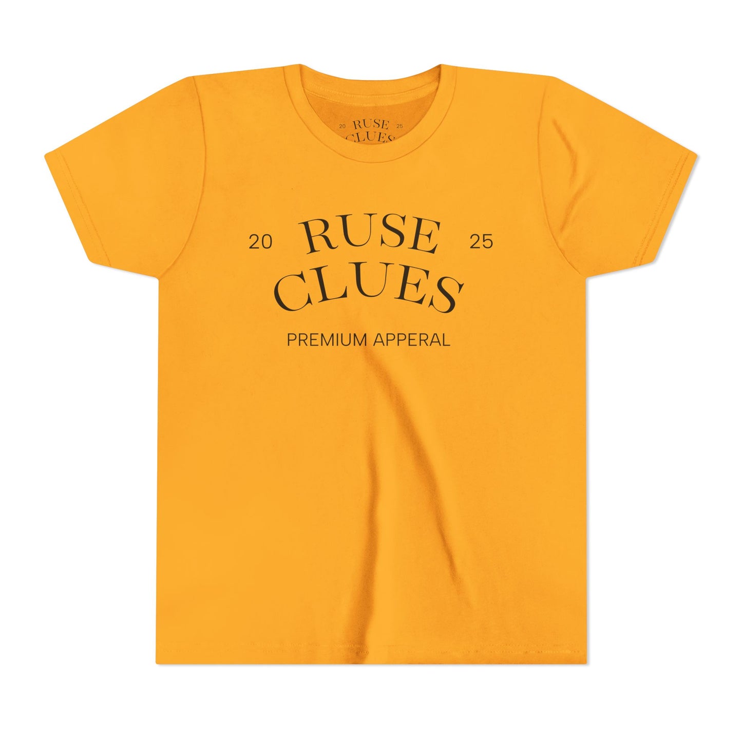 Youth Short Sleeve Ruse Clues Tee, Fun Graphic Tee, Kids Casual T-Shirt, Gift for Teens, Back to School Apparel, Summer Wear