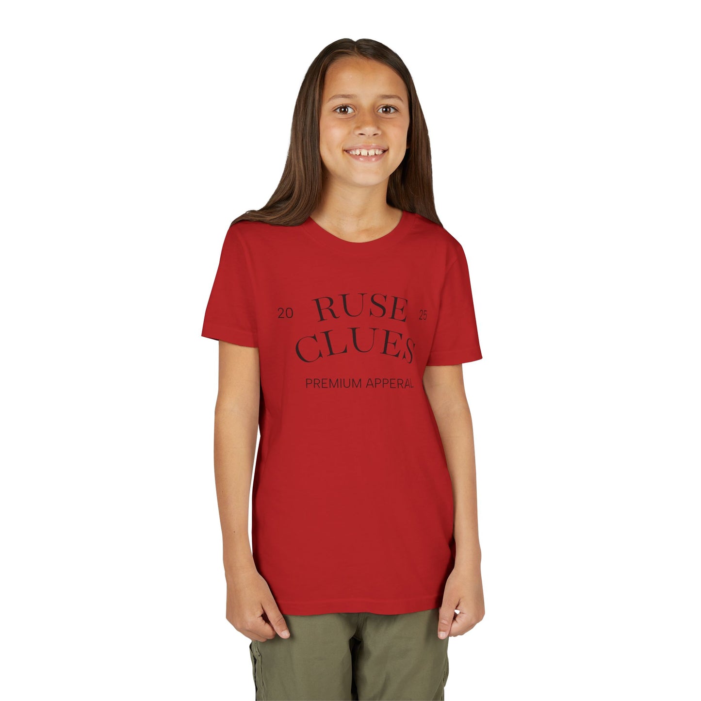 Youth Short Sleeve Ruse Clues Tee, Fun Graphic Tee, Kids Casual T-Shirt, Gift for Teens, Back to School Apparel, Summer Wear