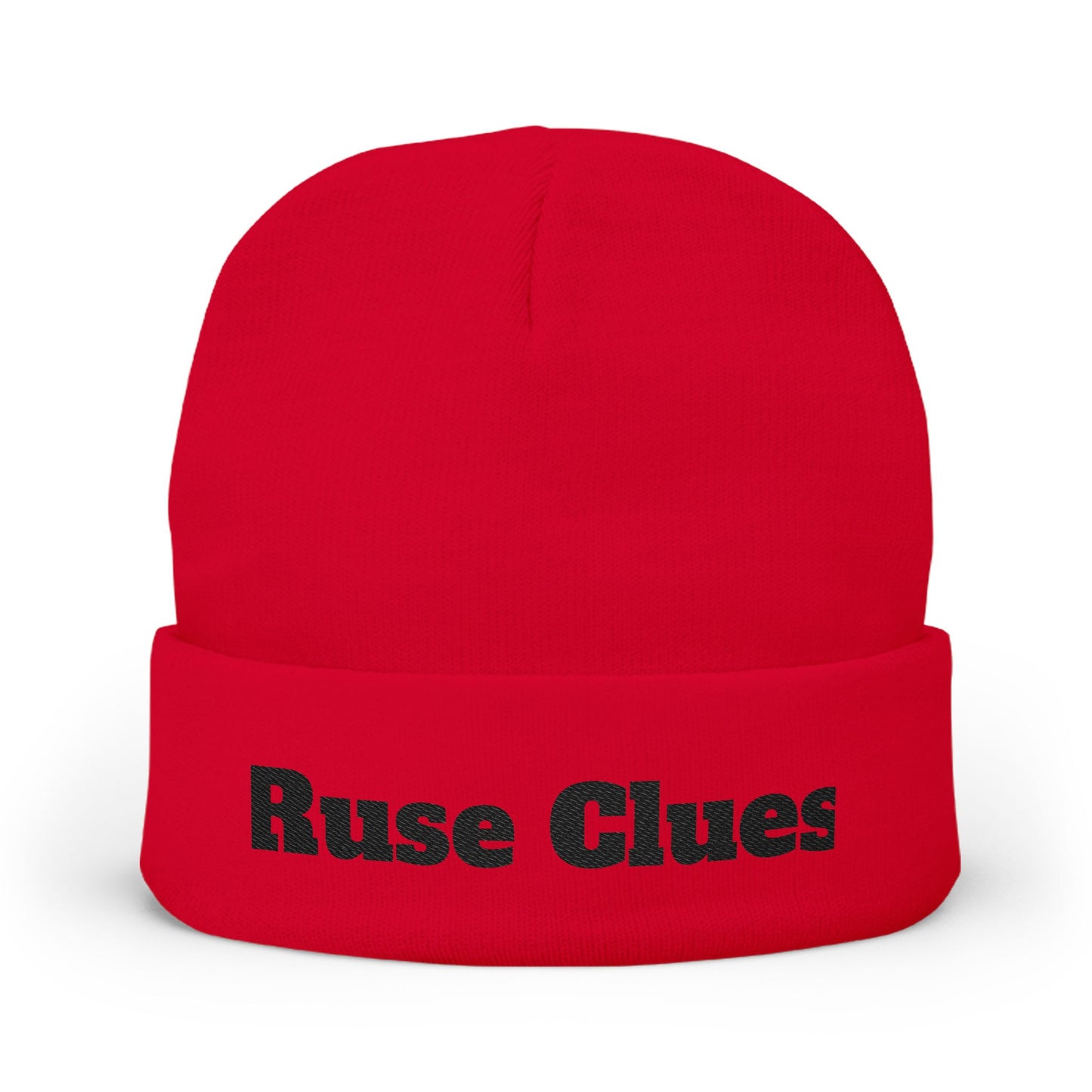 Cozy Embroidered Knit Ruse Clues Beanie, Winter Hat, Gift for Her, Stylish Beanie, Trendy Accessories, Casual Headwear
