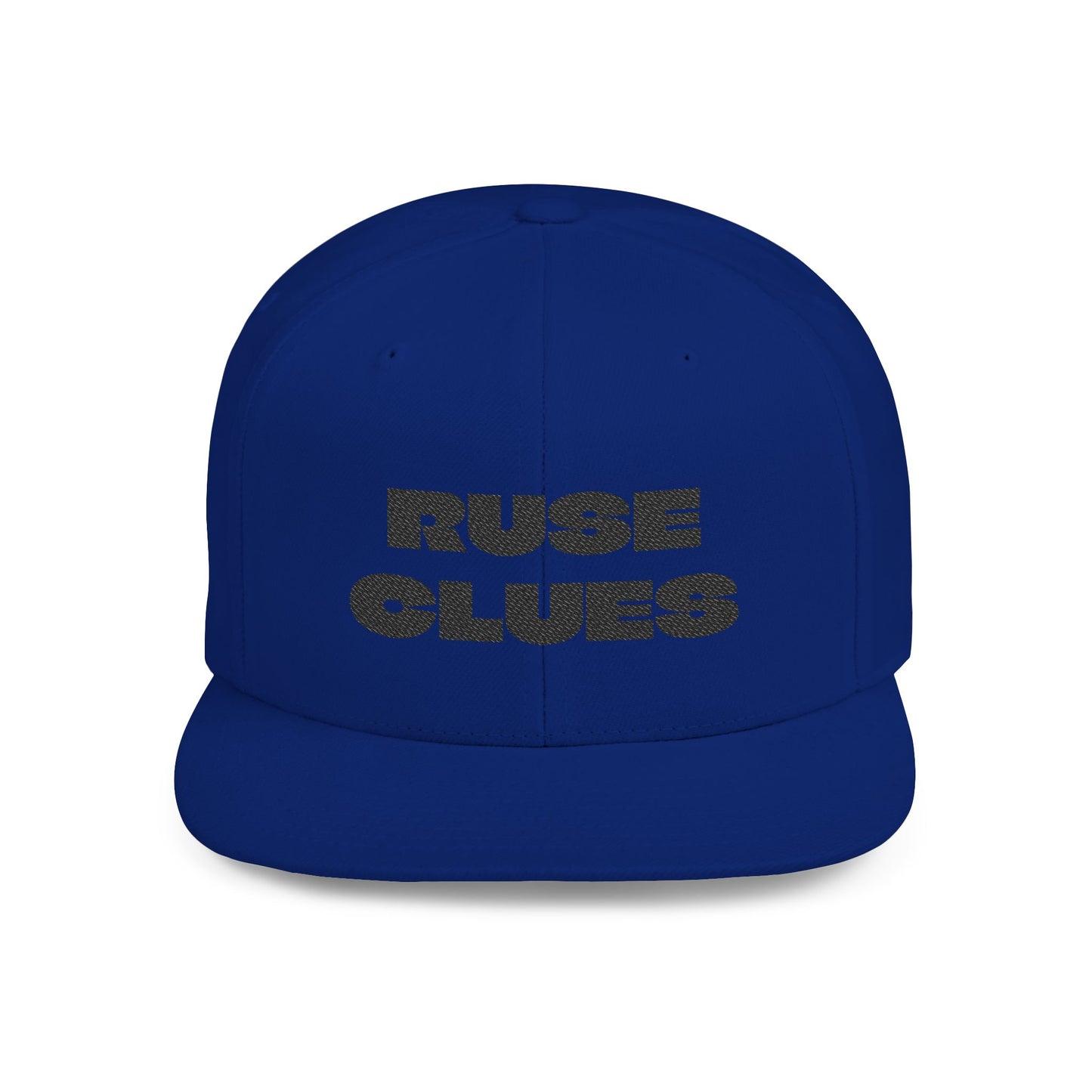 Stylish Flat Bill Snapback Ruse Clues Hat, Trendy Baseball Cap, Urban Streetwear Accessory, Perfect Gift for Men & Women