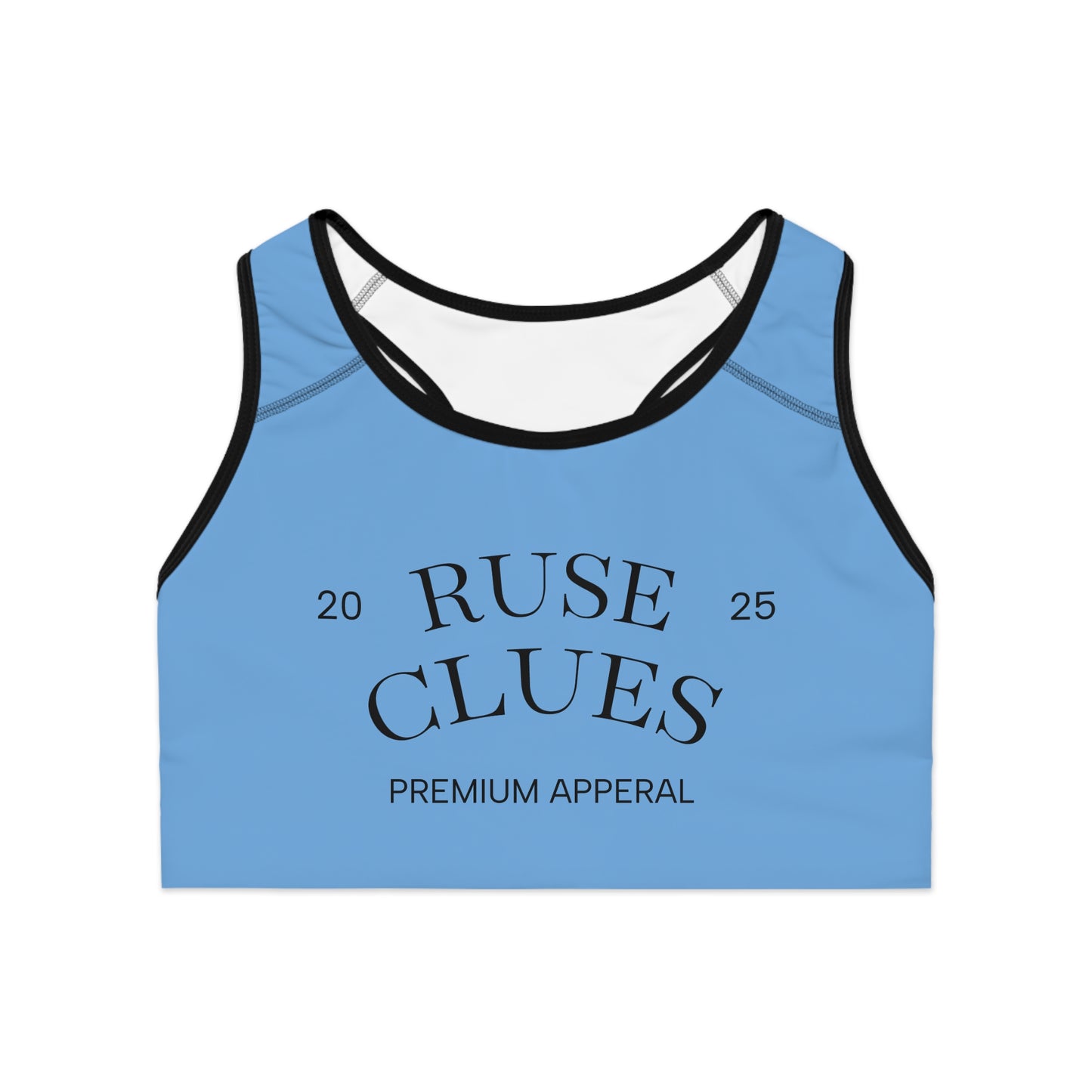 Trendy Ruse Clues Sports Bra for Active Women, Gym Wear, Fitness Apparel, Comfortable Fitness Gear
