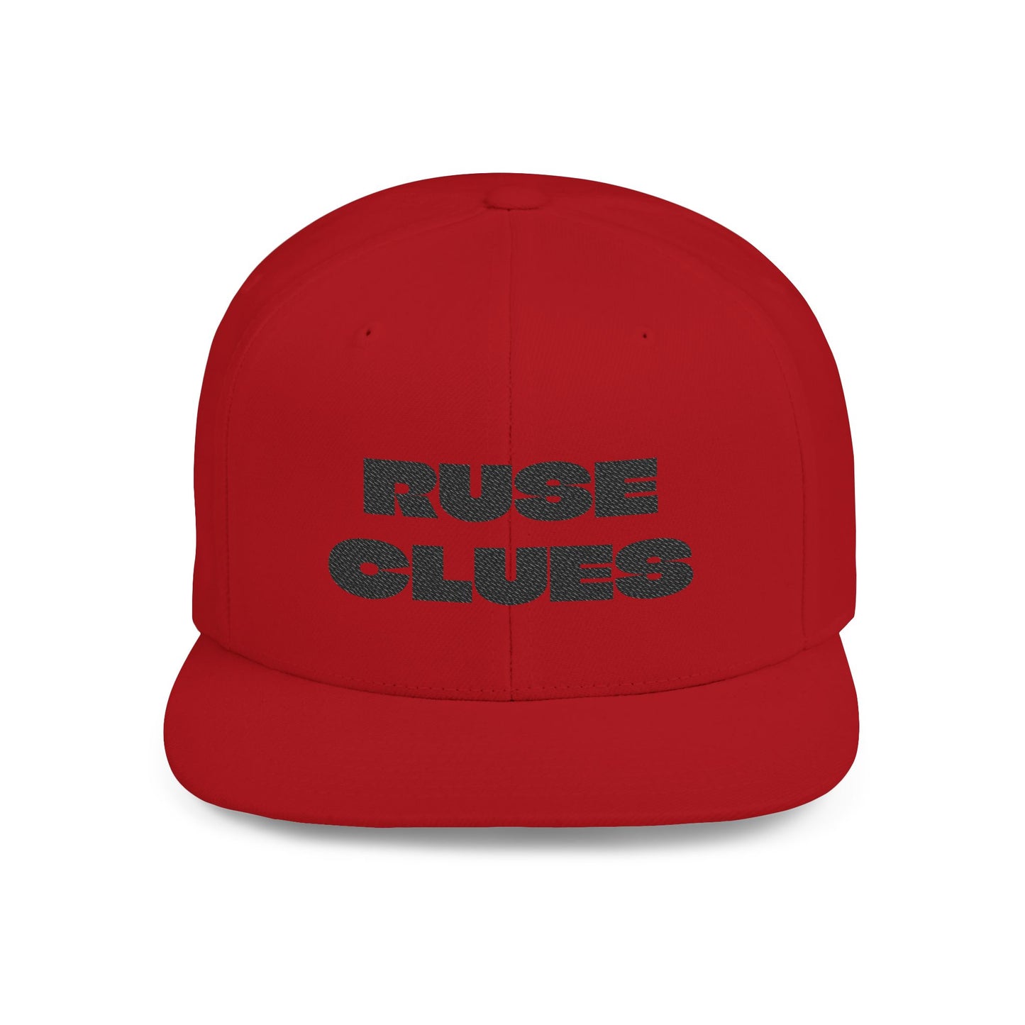 Stylish Flat Bill Snapback Ruse Clues Hat, Trendy Baseball Cap, Urban Streetwear Accessory, Perfect Gift for Men & Women