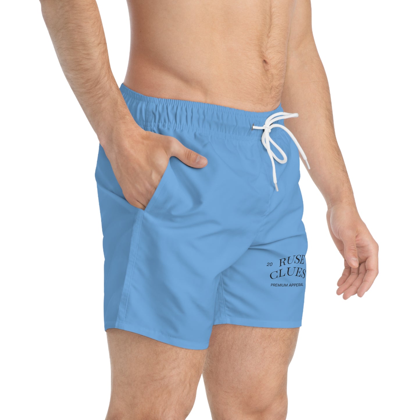 Cool & Comfy Ruse Clues Swim Trunks | Summer Beachwear, Lake Day Essential, Vacation Must-Have, Gift for Dad, Pool Party Style