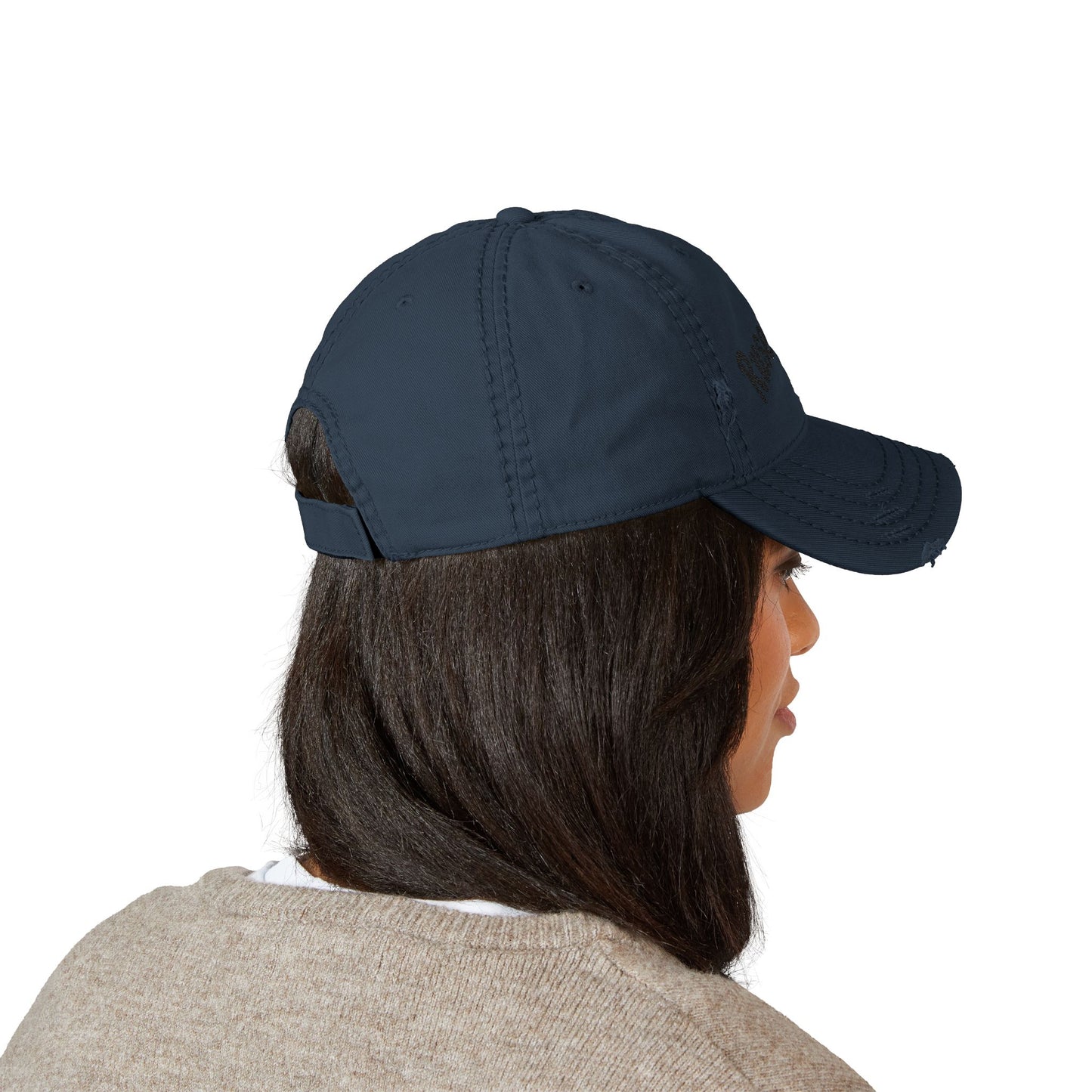 Distressed Dad Hat with Ruse Clues Embroidery | Casual Style Cap for Outdoor Adventures, Gifts for Dads, Unisex Fashion, Great for Summer BBQs