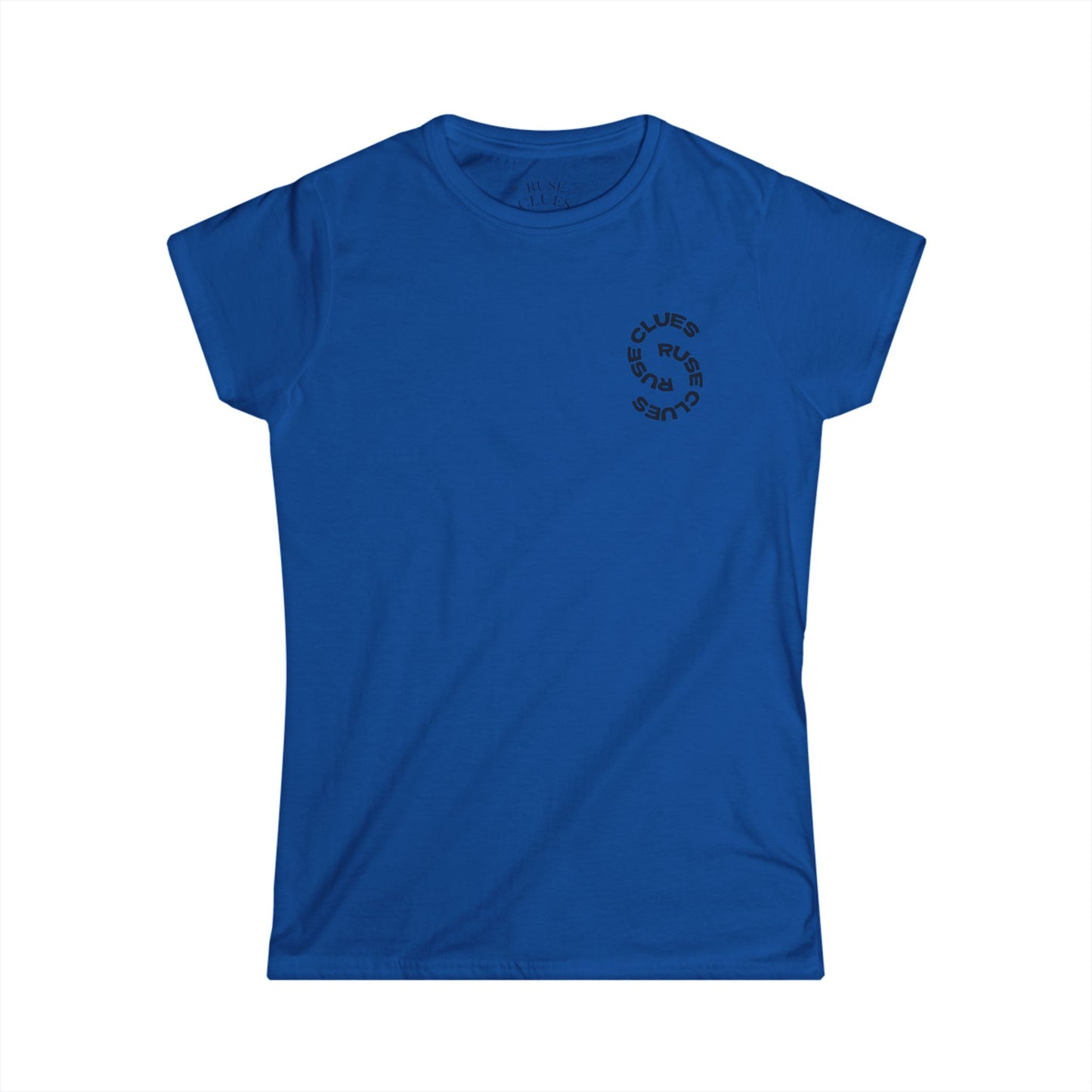 Women's Graphic Ruse Clues Tee, Casual T-Shirt, Everyday Wear, Gift for Friends, Fun Summer Top