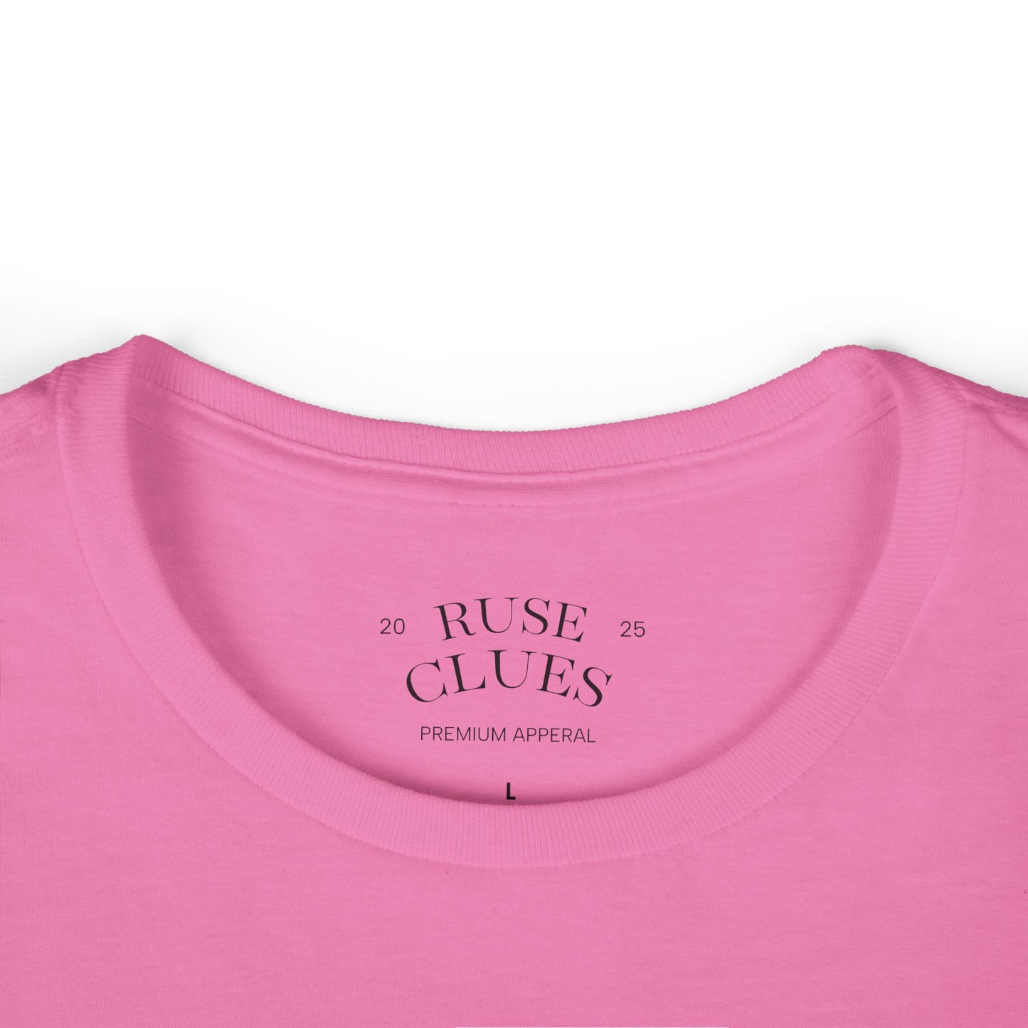 Women's Graphic Ruse Clues Tee, Casual T-Shirt, Everyday Wear, Gift for Friends, Fun Summer Top