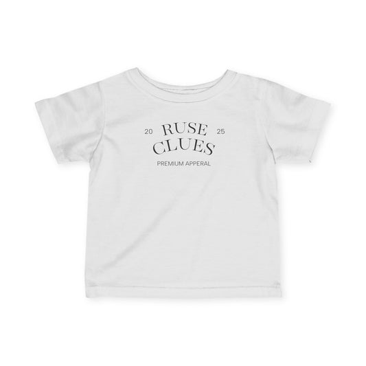Infant Fine Jersey Tee - Ruse Clues, Cute Baby Shirt, Toddler Outfit, Gift for New Parents, Baby Shower Essential, Toddler Clothing