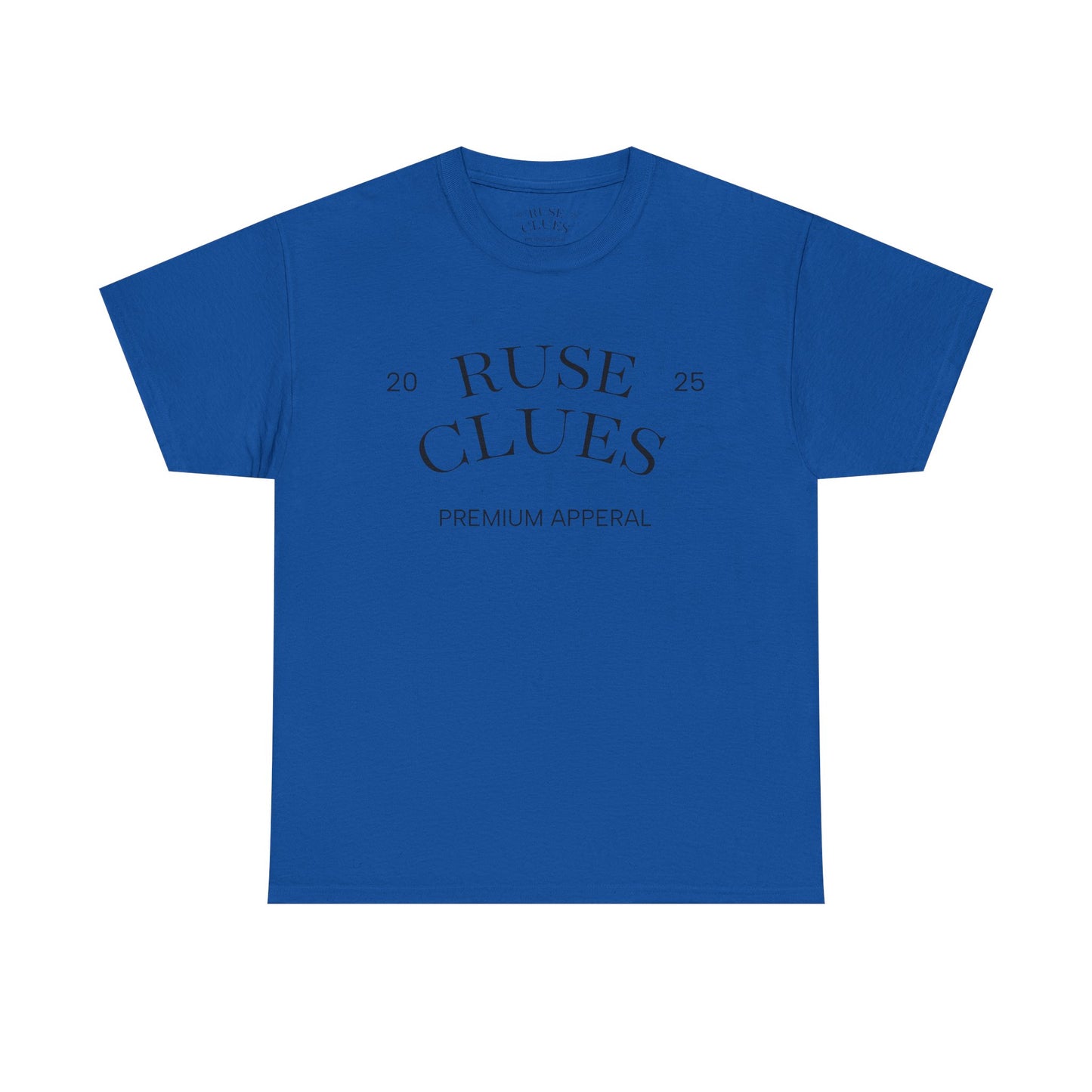Unisex Heavy Cotton RUSE CLUES Tee | Casual Wear, Gift for Him, Gift for Her, Trendy Apparel, Everyday Style
