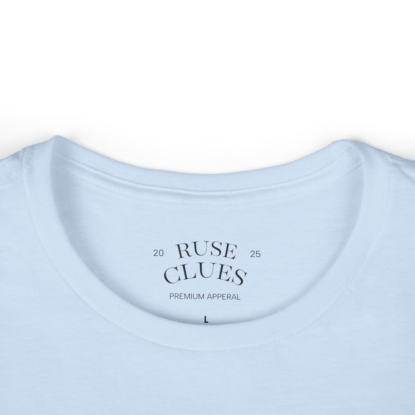 Women's Graphic Ruse Clues Tee, Casual T-Shirt, Everyday Wear, Gift for Friends, Fun Summer Top