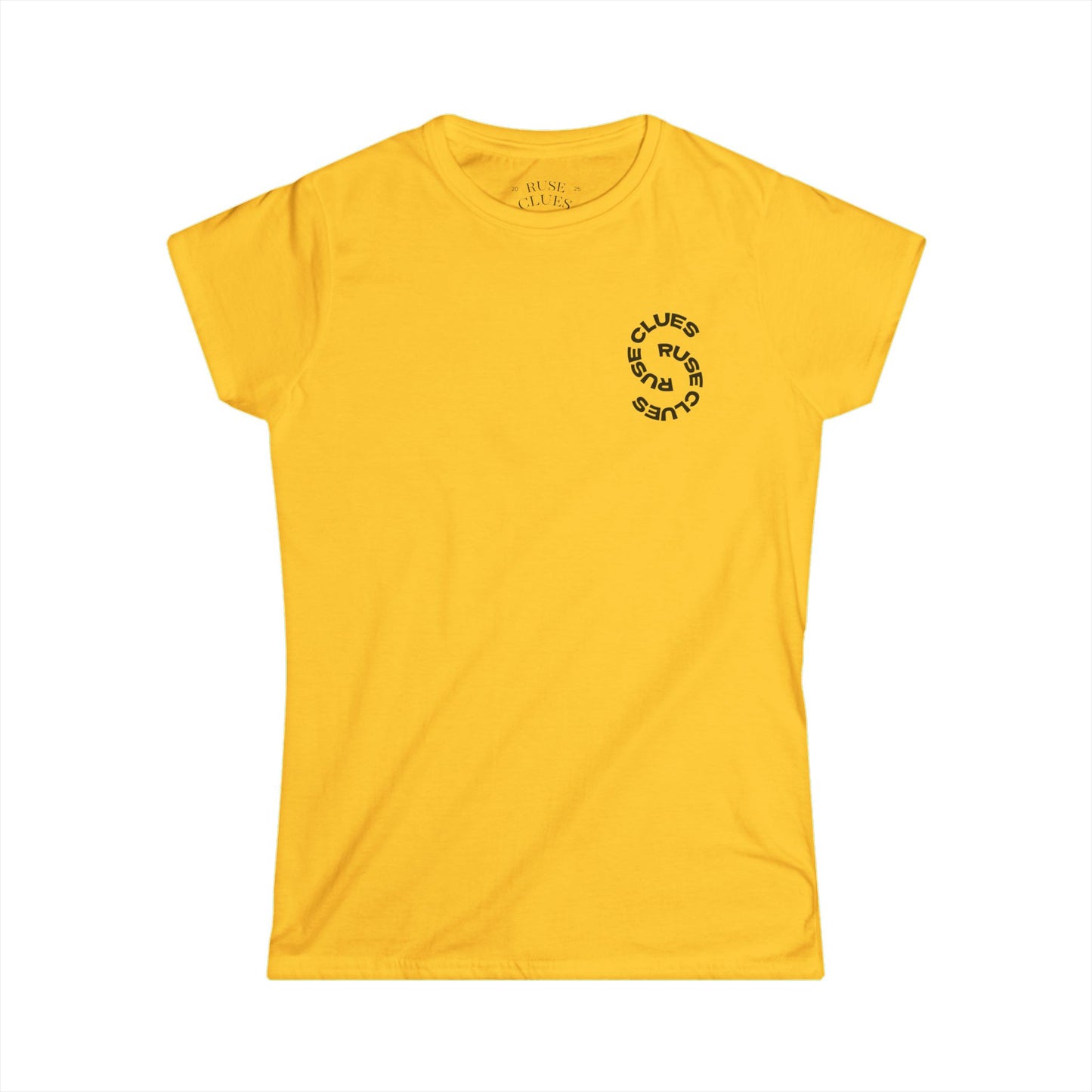 Women's Graphic Ruse Clues Tee, Casual T-Shirt, Everyday Wear, Gift for Friends, Fun Summer Top