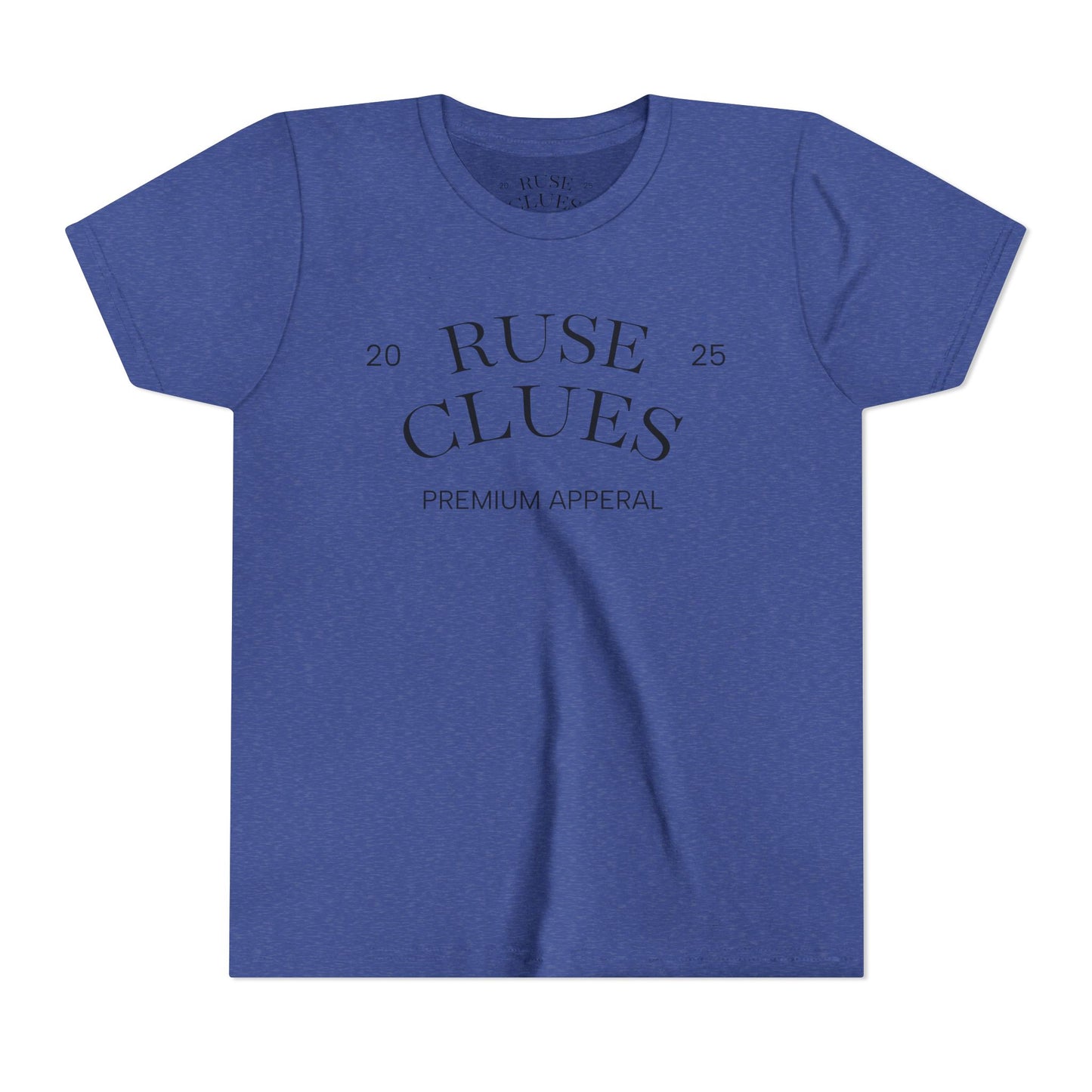 Youth Short Sleeve Ruse Clues Tee, Fun Graphic Tee, Kids Casual T-Shirt, Gift for Teens, Back to School Apparel, Summer Wear