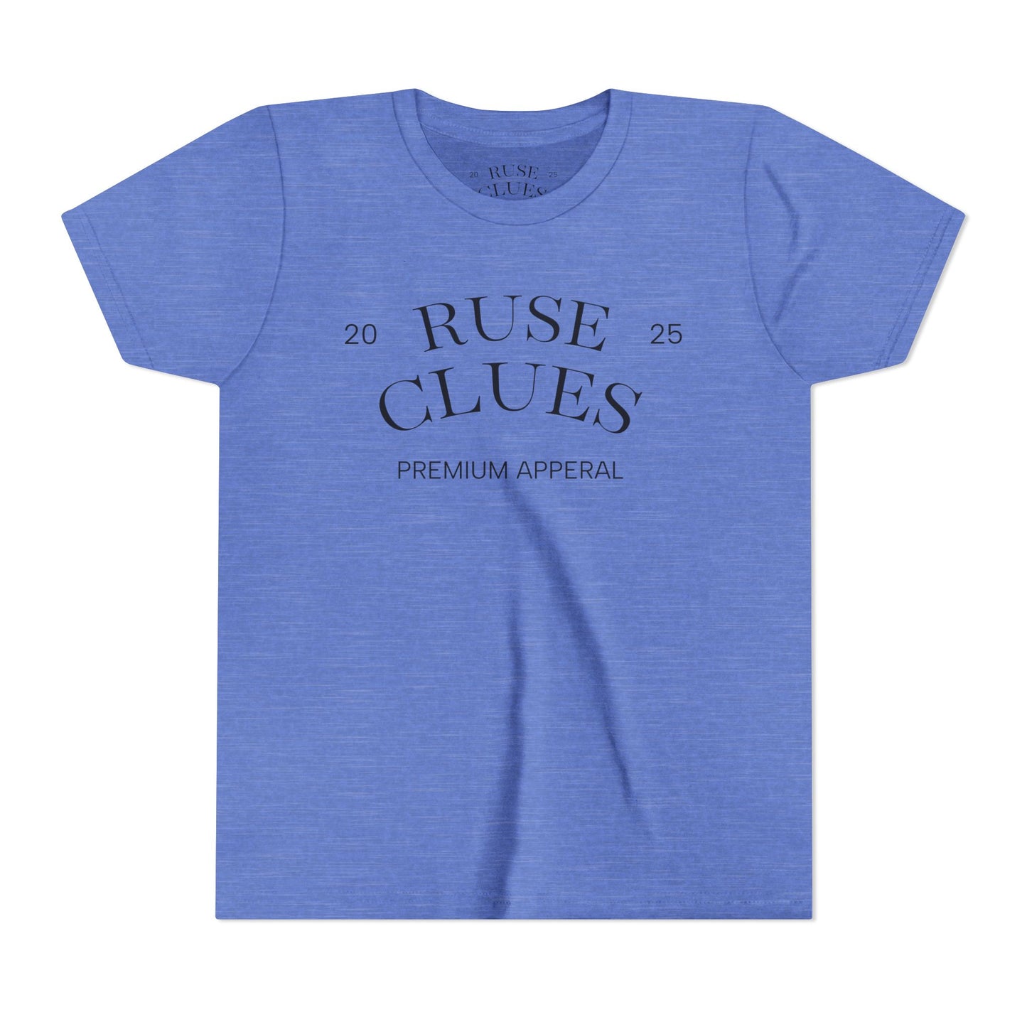 Youth Short Sleeve Ruse Clues Tee, Fun Graphic Tee, Kids Casual T-Shirt, Gift for Teens, Back to School Apparel, Summer Wear