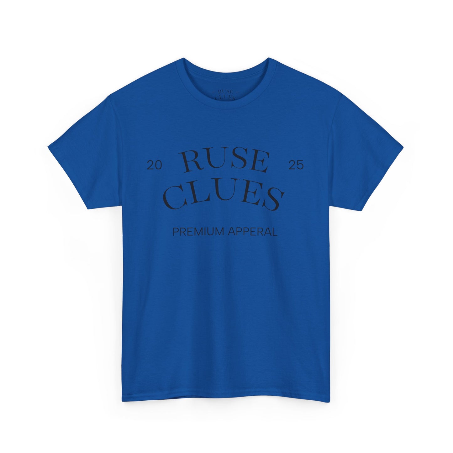 Unisex Heavy Cotton RUSE CLUES Tee | Casual Wear, Gift for Him, Gift for Her, Trendy Apparel, Everyday Style