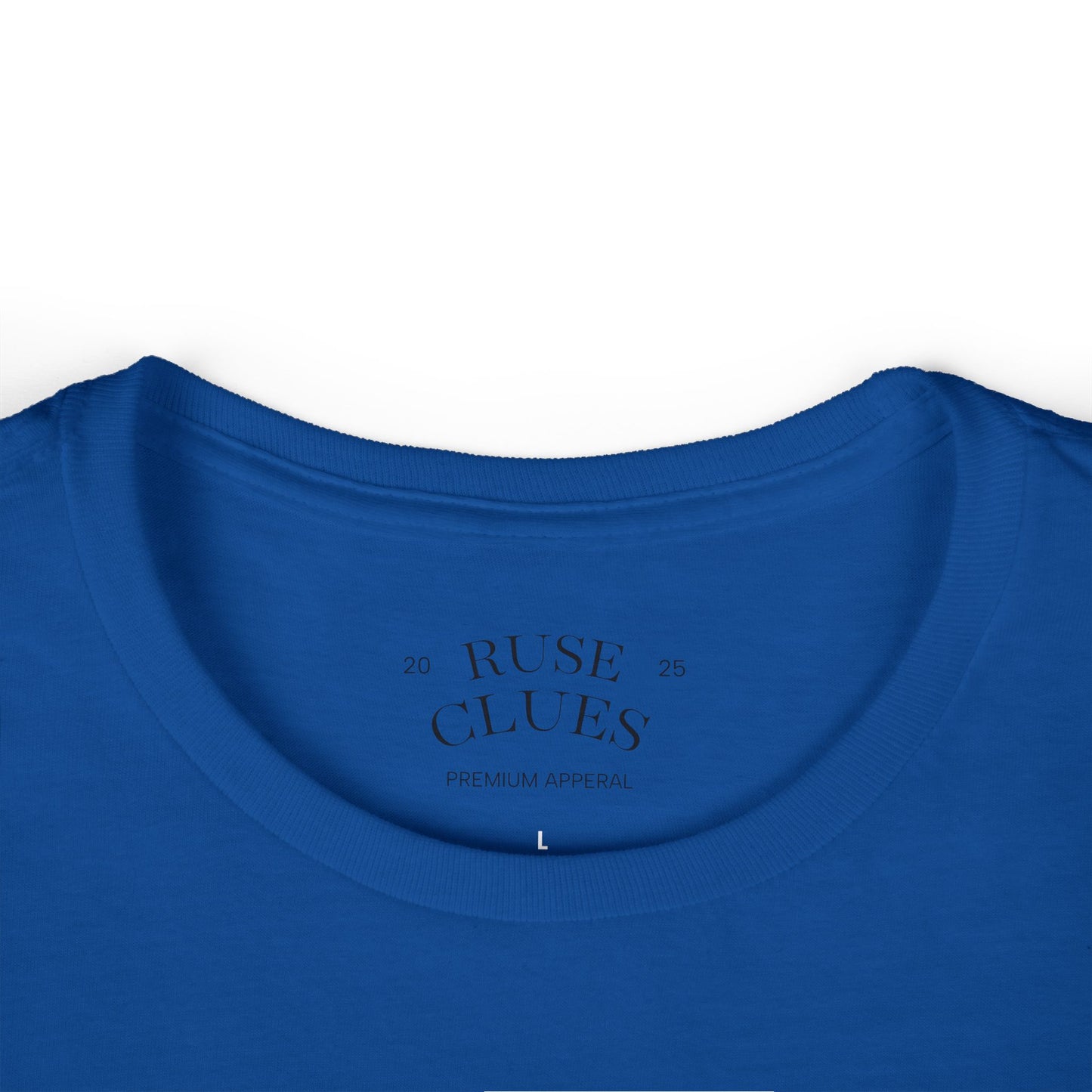 Women's Graphic Ruse Clues Tee, Casual T-Shirt, Everyday Wear, Gift for Friends, Fun Summer Top