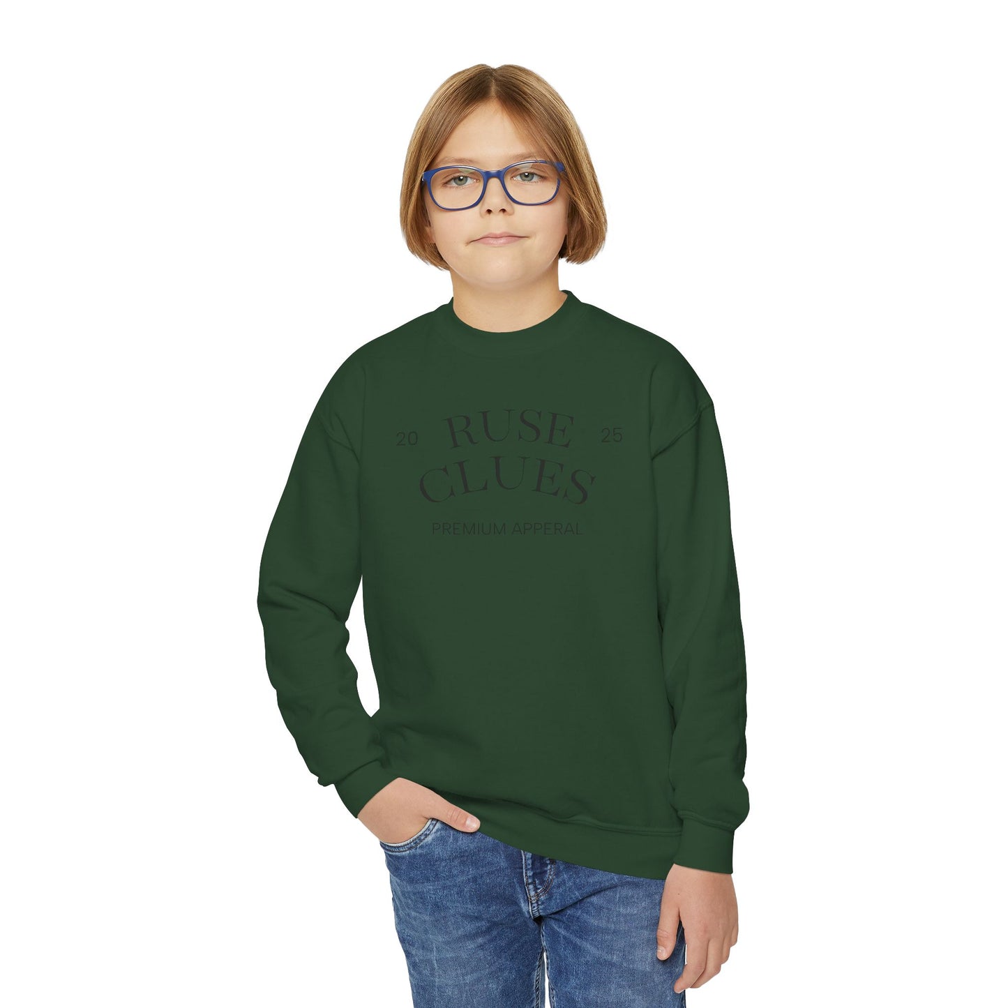 Youth Crewneck Ruse Clues Sweatshirt