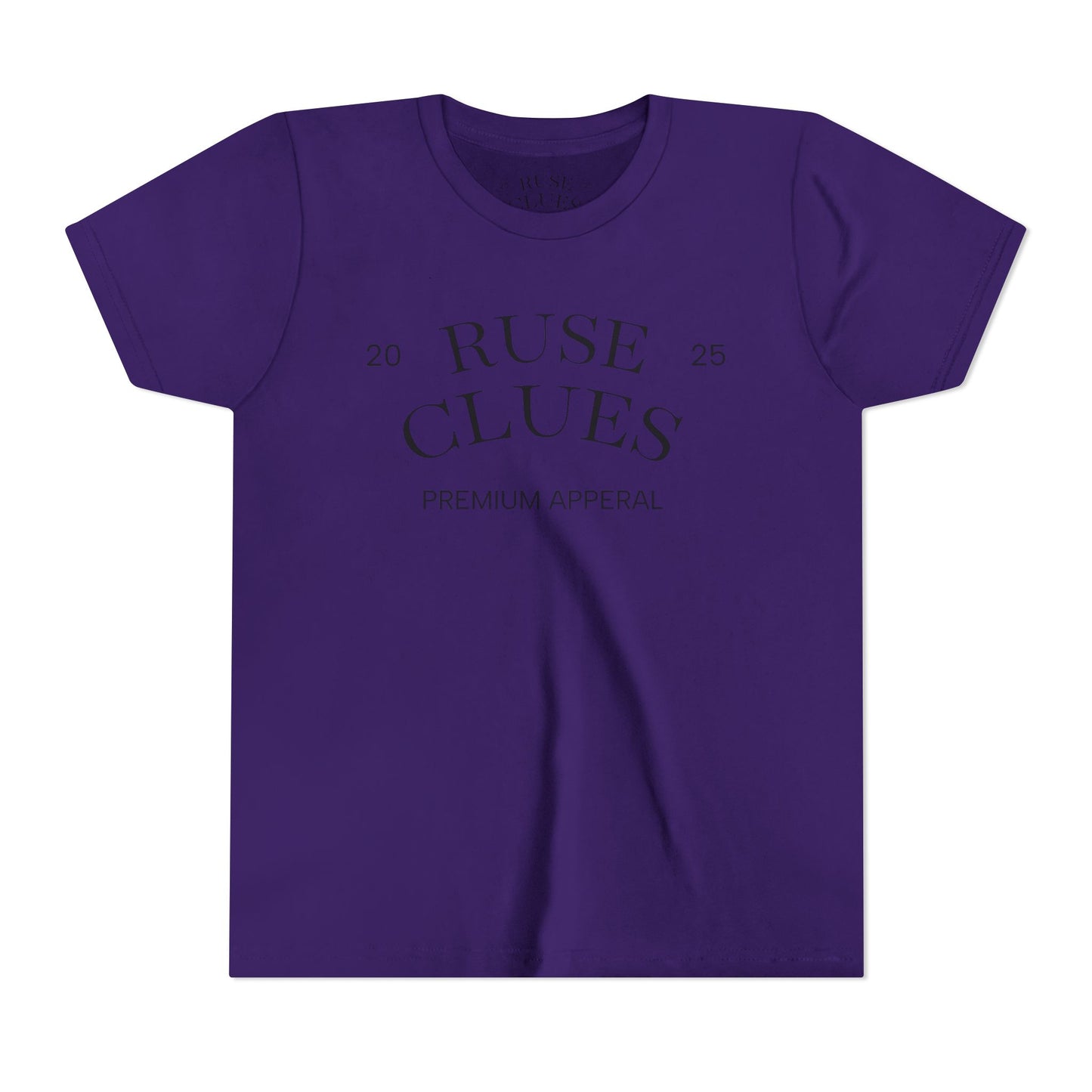 Youth Short Sleeve Ruse Clues Tee, Fun Graphic Tee, Kids Casual T-Shirt, Gift for Teens, Back to School Apparel, Summer Wear