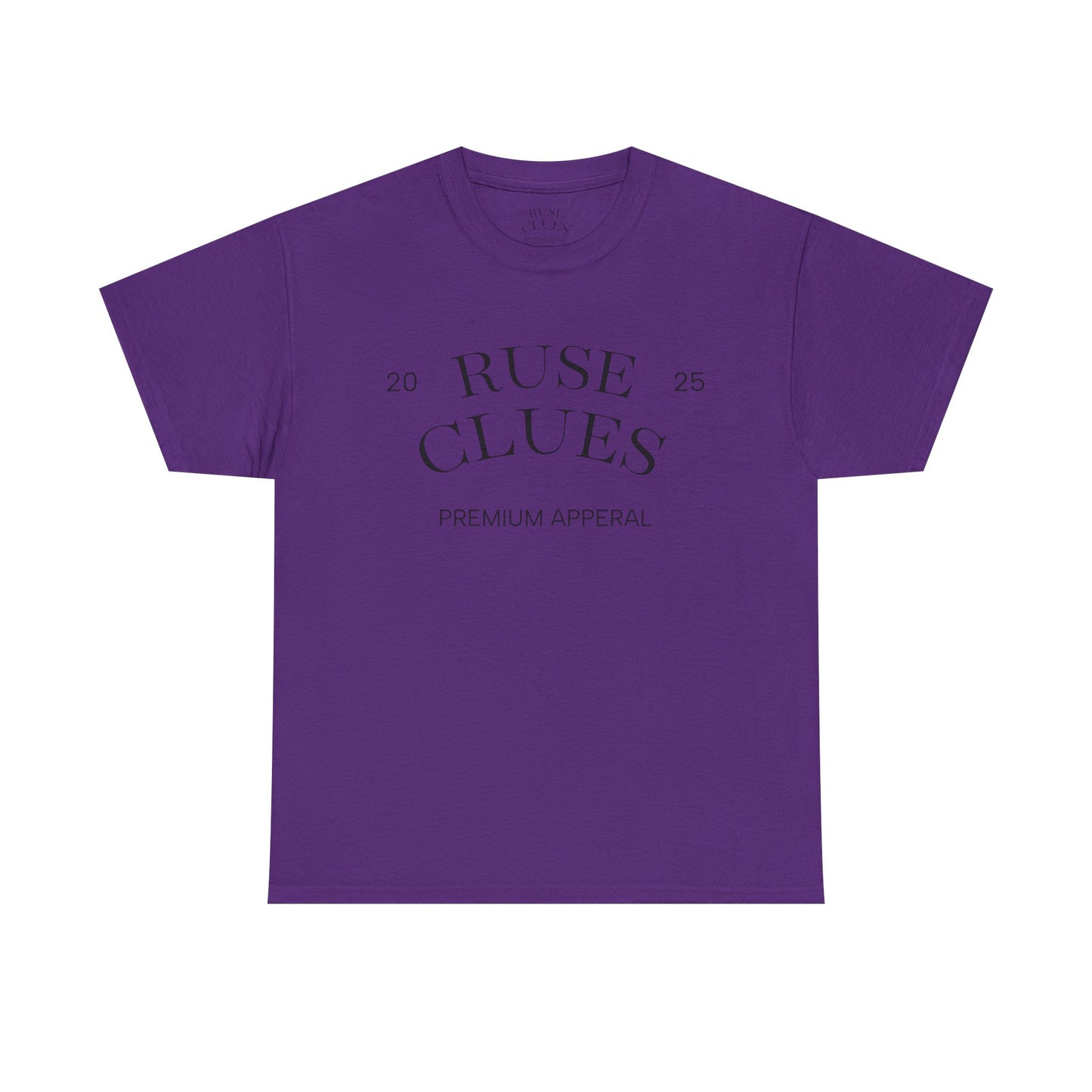 Unisex Heavy Cotton RUSE CLUES Tee | Casual Wear, Gift for Him, Gift for Her, Trendy Apparel, Everyday Style