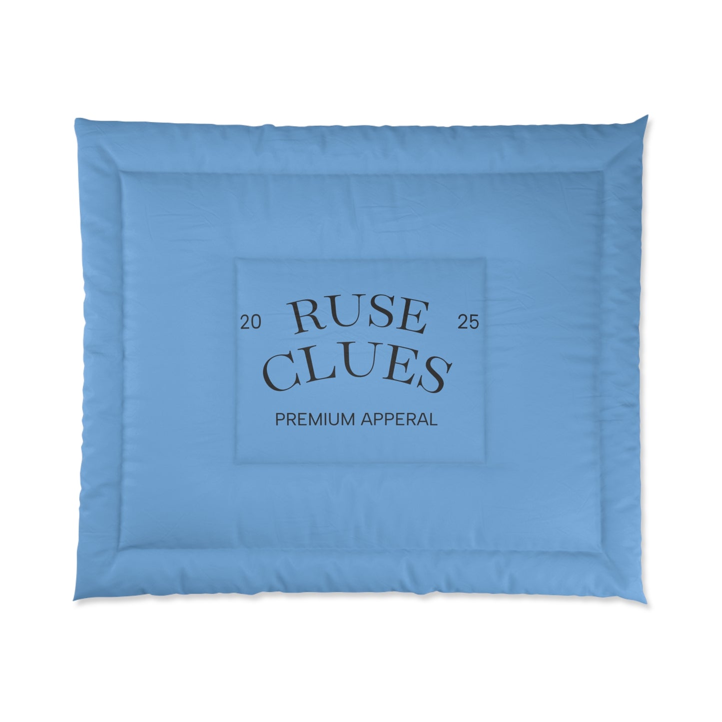 Cozy Blue Ruse Clues Comforter - Soft Bedding for Every Season, Home Decor, Gift for Him/Her, Bedroom Makeover, Stylish Sleep