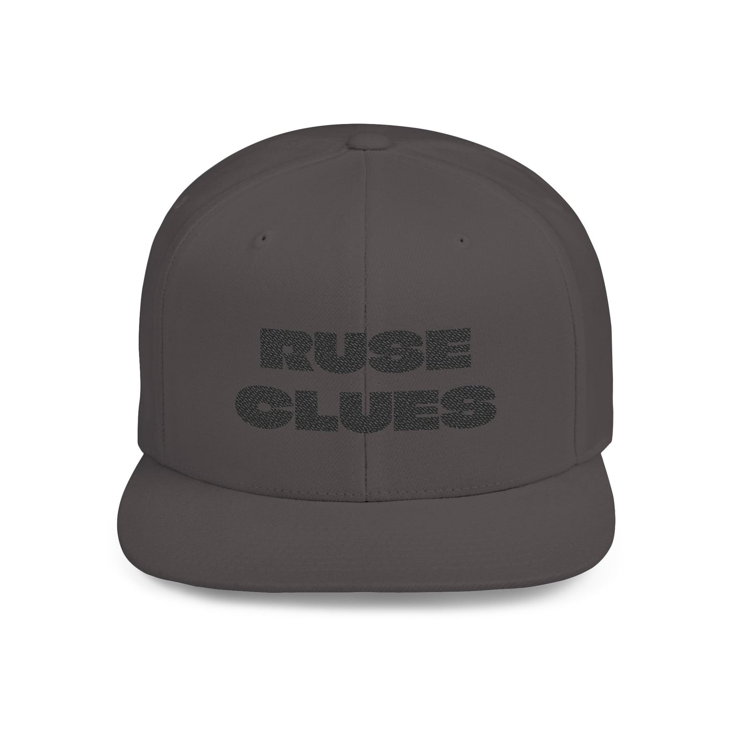 Stylish Flat Bill Snapback Ruse Clues Hat, Trendy Baseball Cap, Urban Streetwear Accessory, Perfect Gift for Men & Women